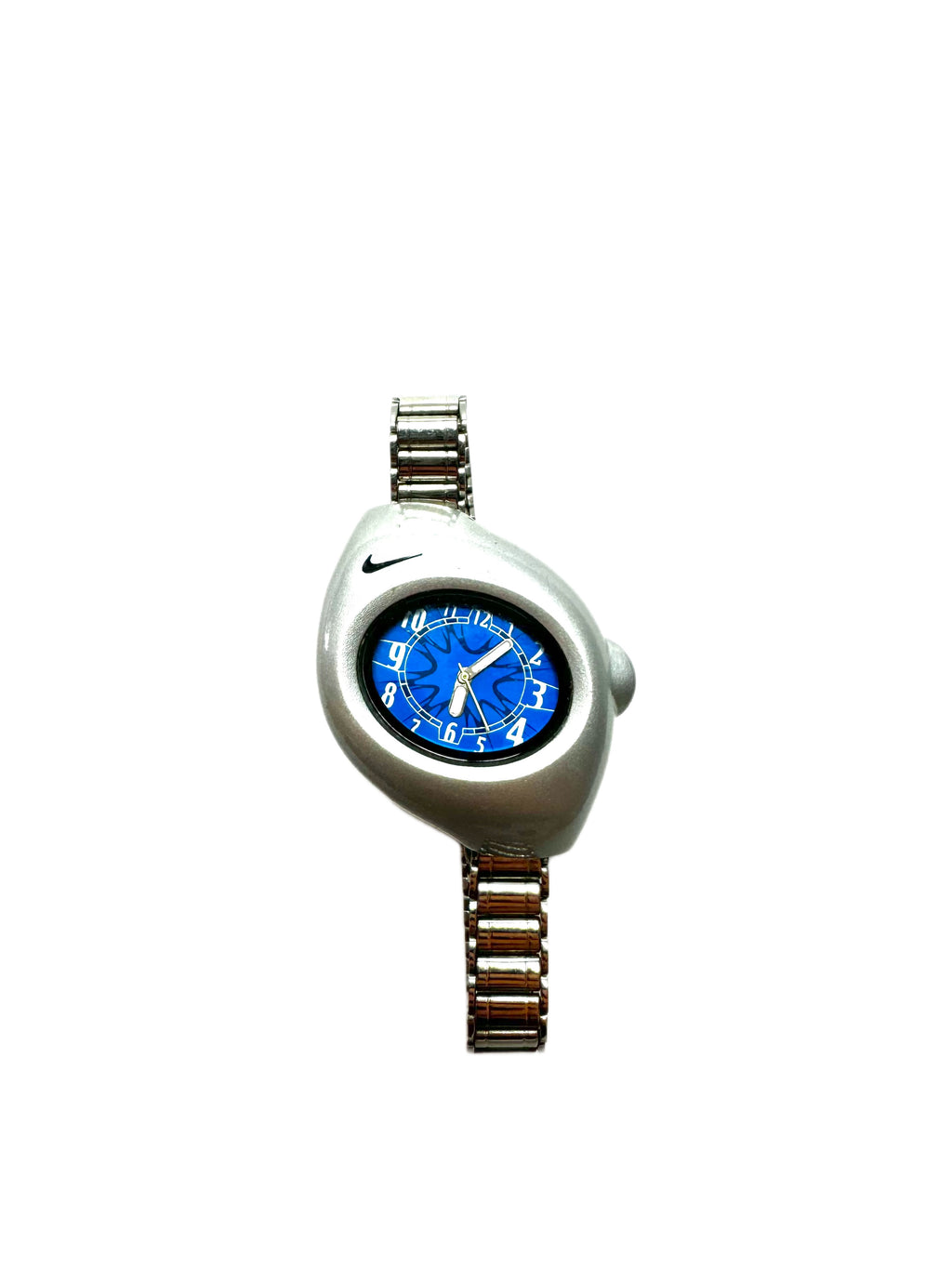 NIKE 2000s Blue Metal Strap Watch