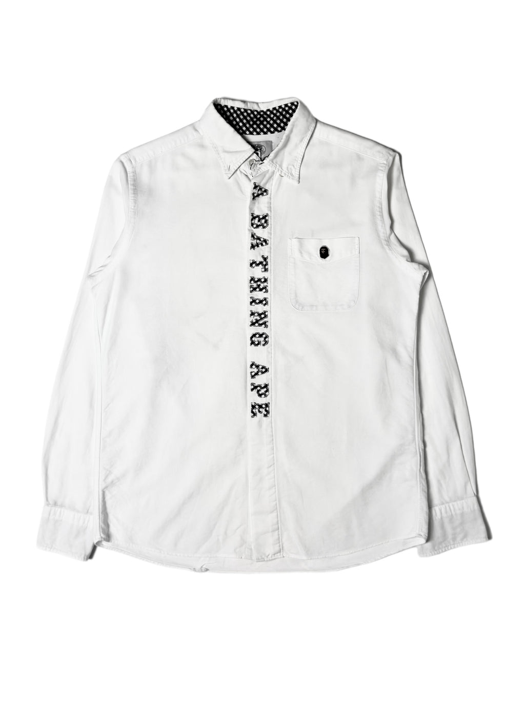 BAPE Cut and College White Shirt