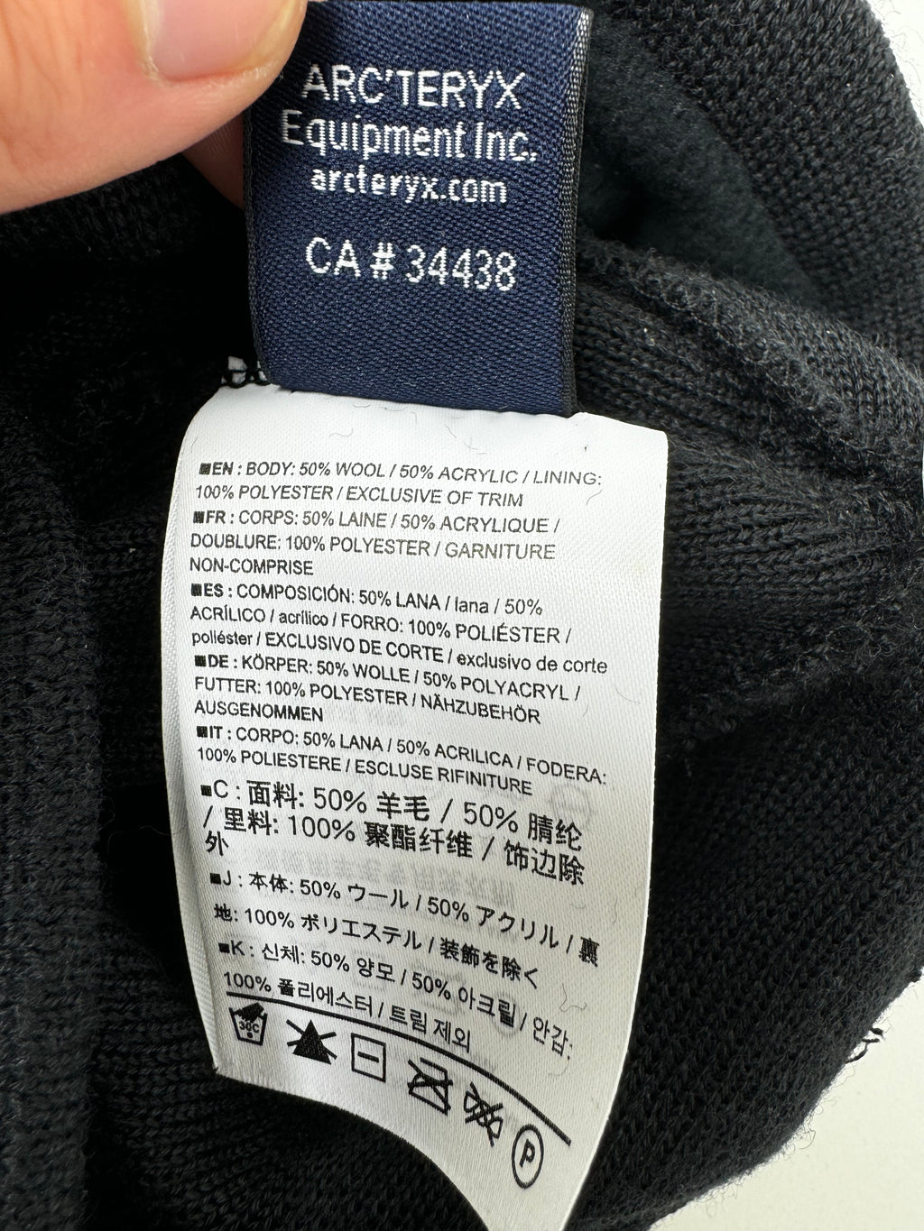 Arc'teryx Black Head Toque Beanie