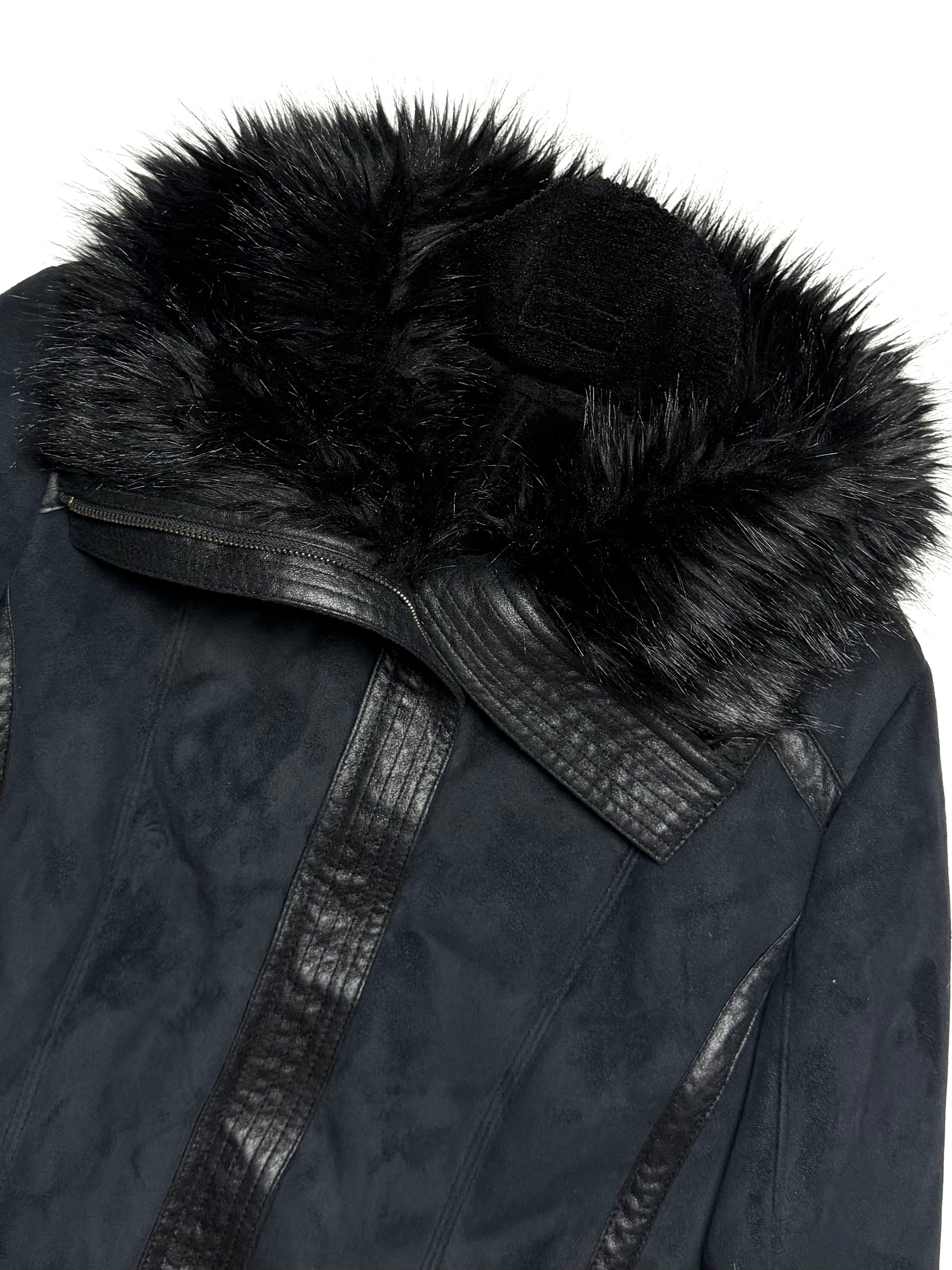 GUESS Fur Rider Jacket Black