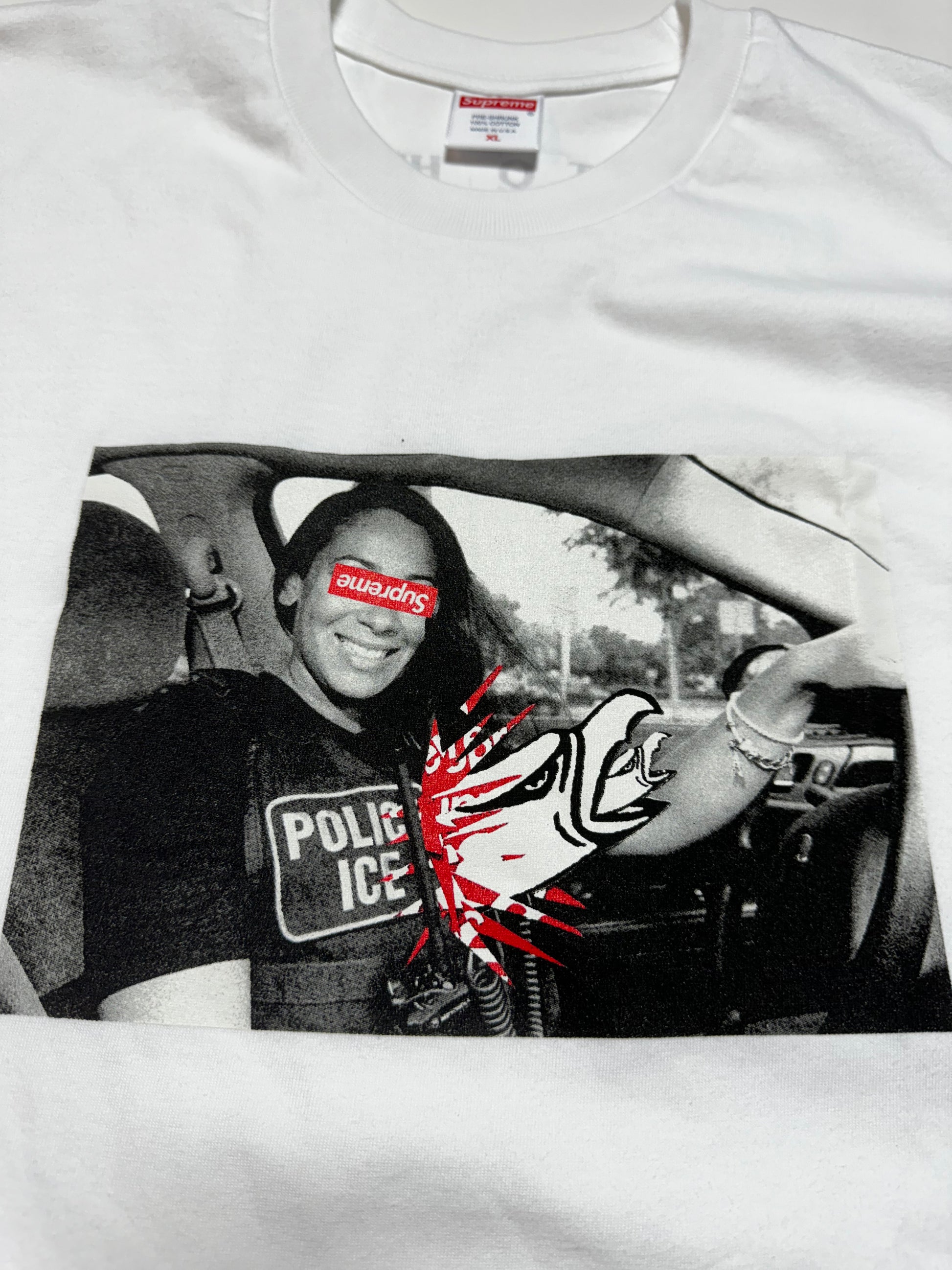 Supreme Anti Hero Ice White  Tee