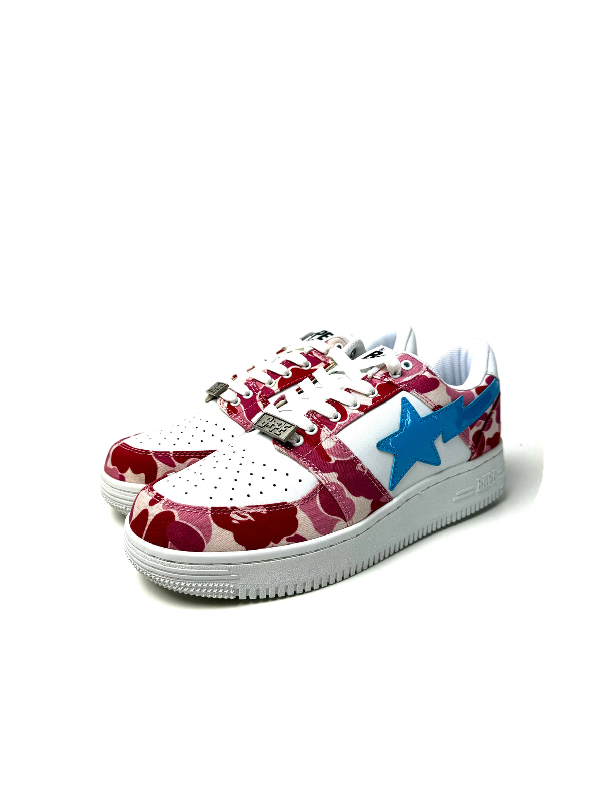 BAPESTA Pink Camo Blue Star Low Top