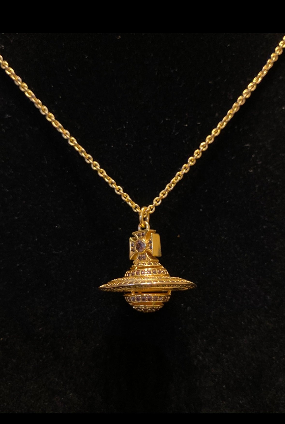 Vivienne Westwood 3D Gold Orbit Necklace