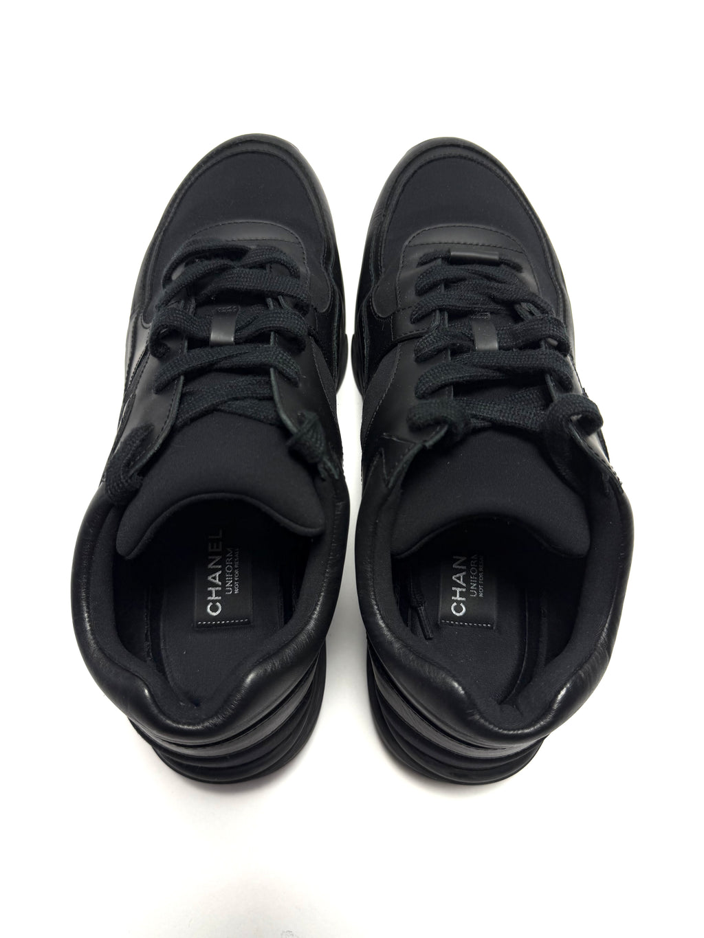 Chanel CC Uniform Triple Black Sneaker