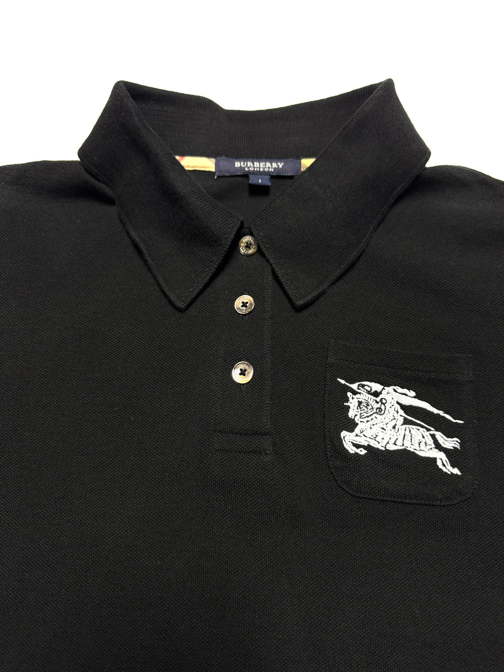 Burberry Polo Black Short Sleeve