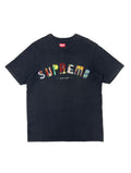 Supreme City Arc Black Spell-out Embroidery Tee