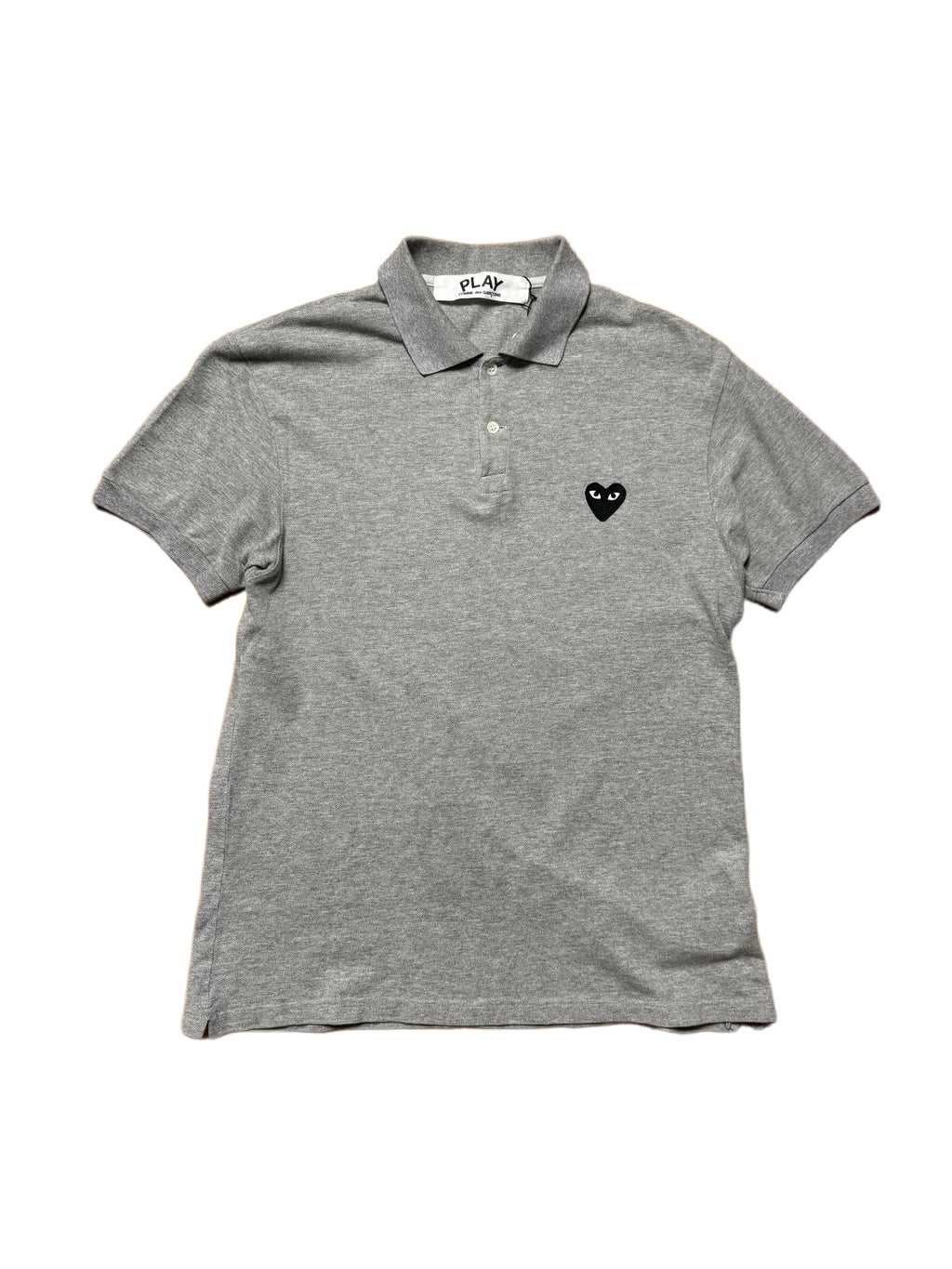 Comme des Garçons Play Grey Polo Shirt