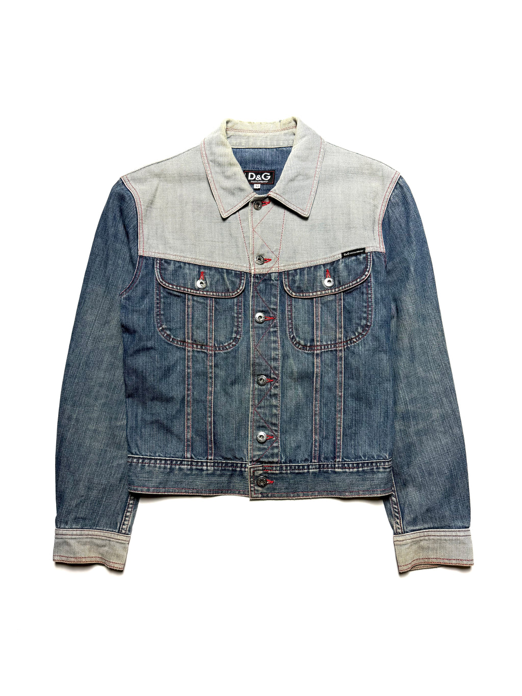 D&G Two Tone Washed Denim Jacket