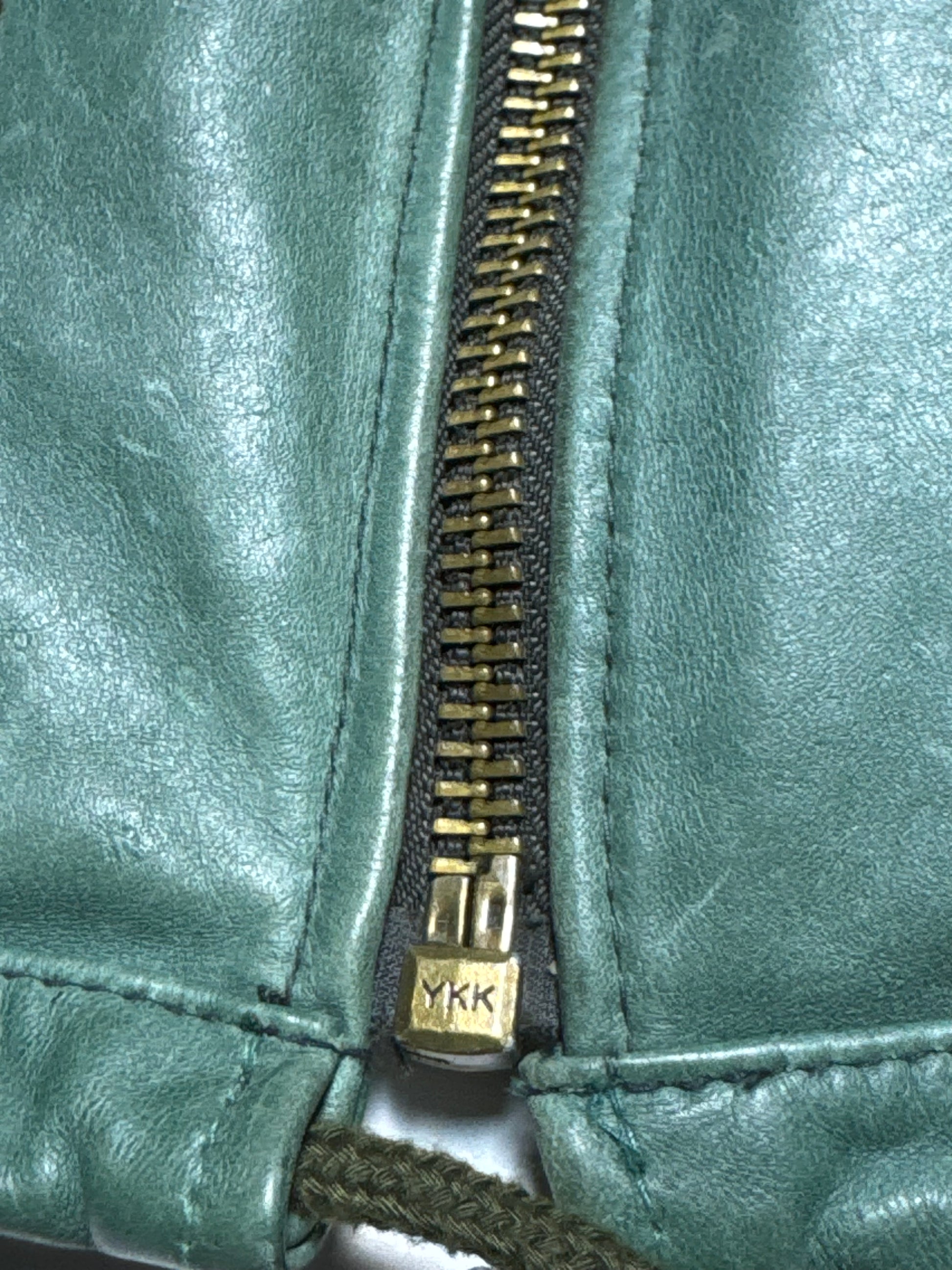 Avirex Green Leather Pilot Fly Jacket