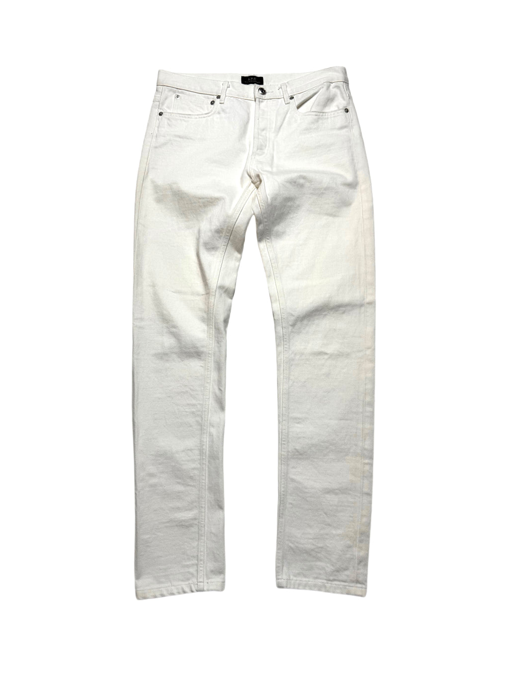 A.P.C. White Denim Slim Jean