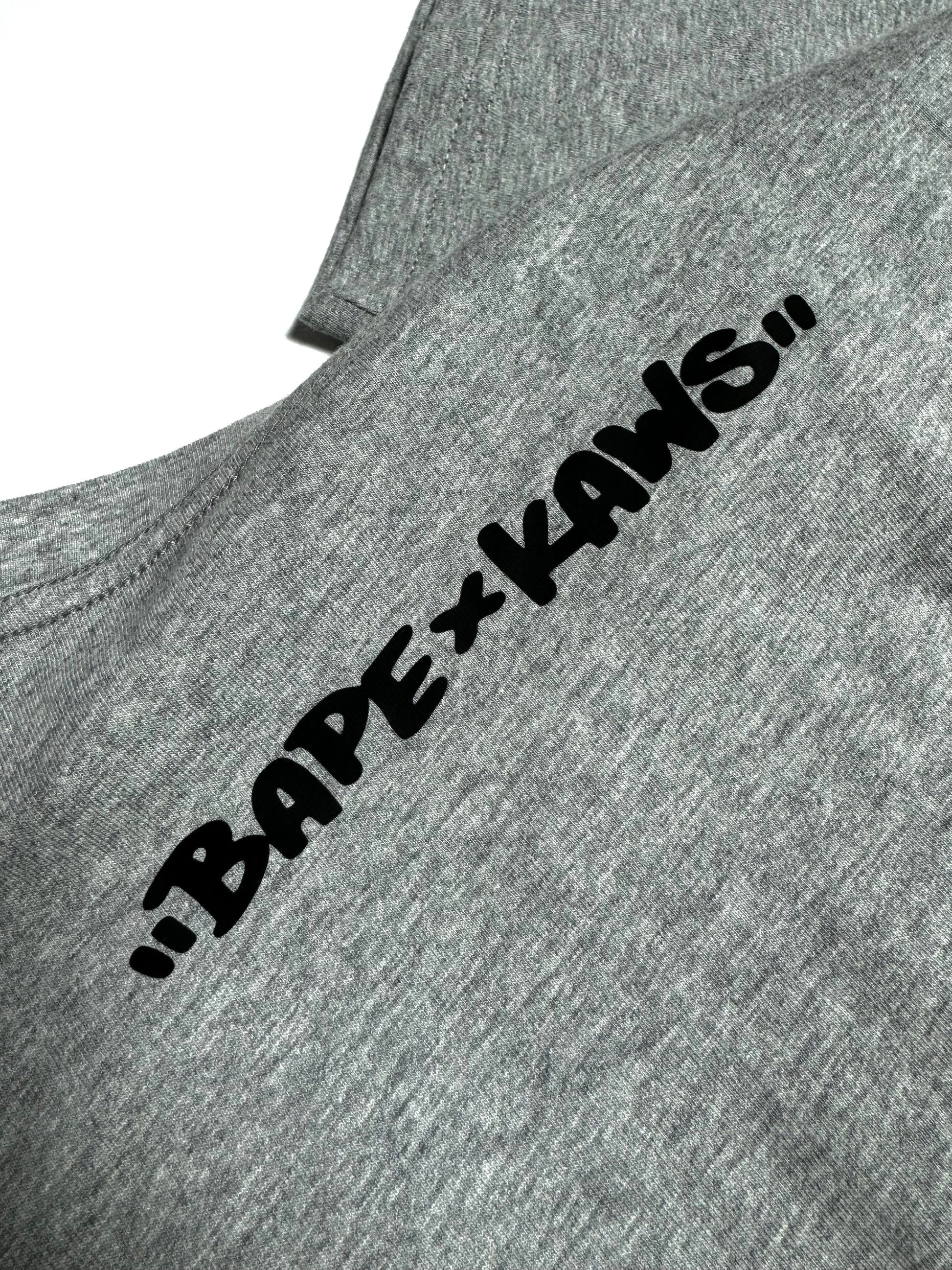 Bape x Kaws Grey Tee