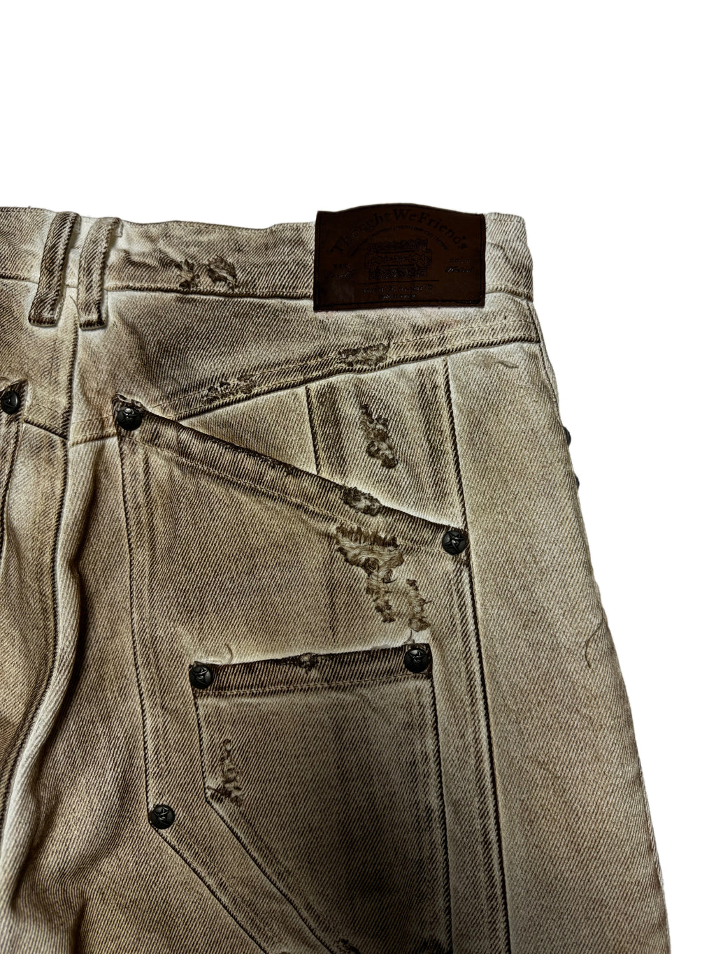 Thought We Friends Wax Coated Jean