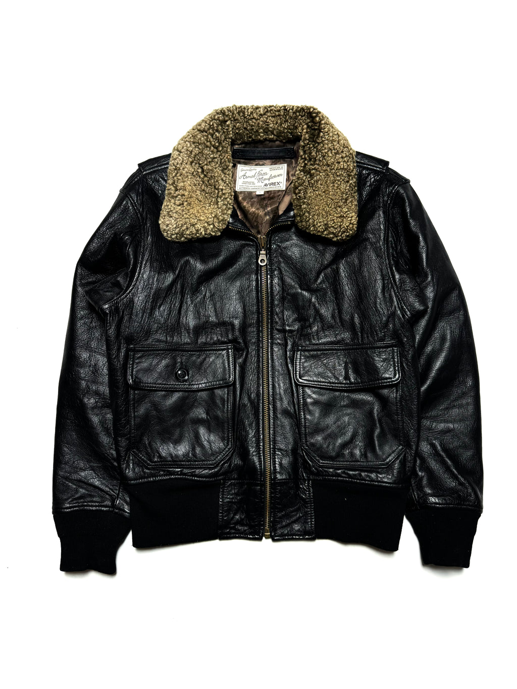 Avirex Pilot Fur Leather Jacket