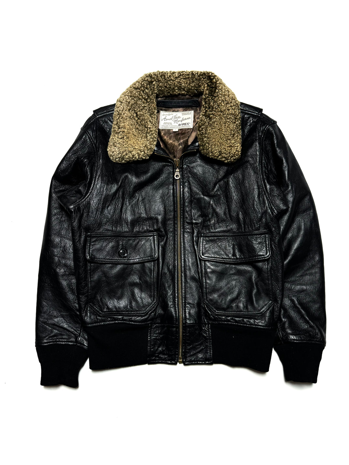 Avirex Pilot Fur Leather Jacket
