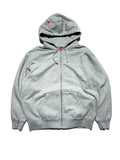 Supreme  Globe Embroidery  Zip up Hoodie FW2020