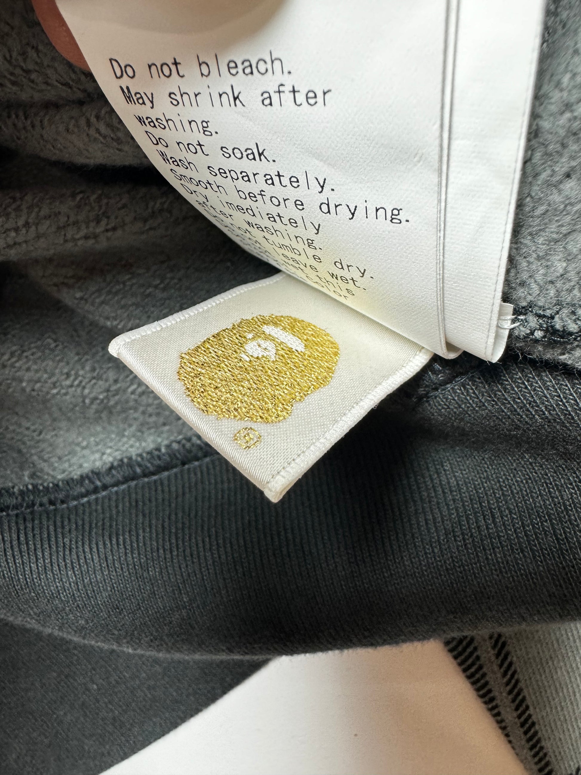 BAPE Dark Gray Check Plaid Full Zip Hoodie 2010s