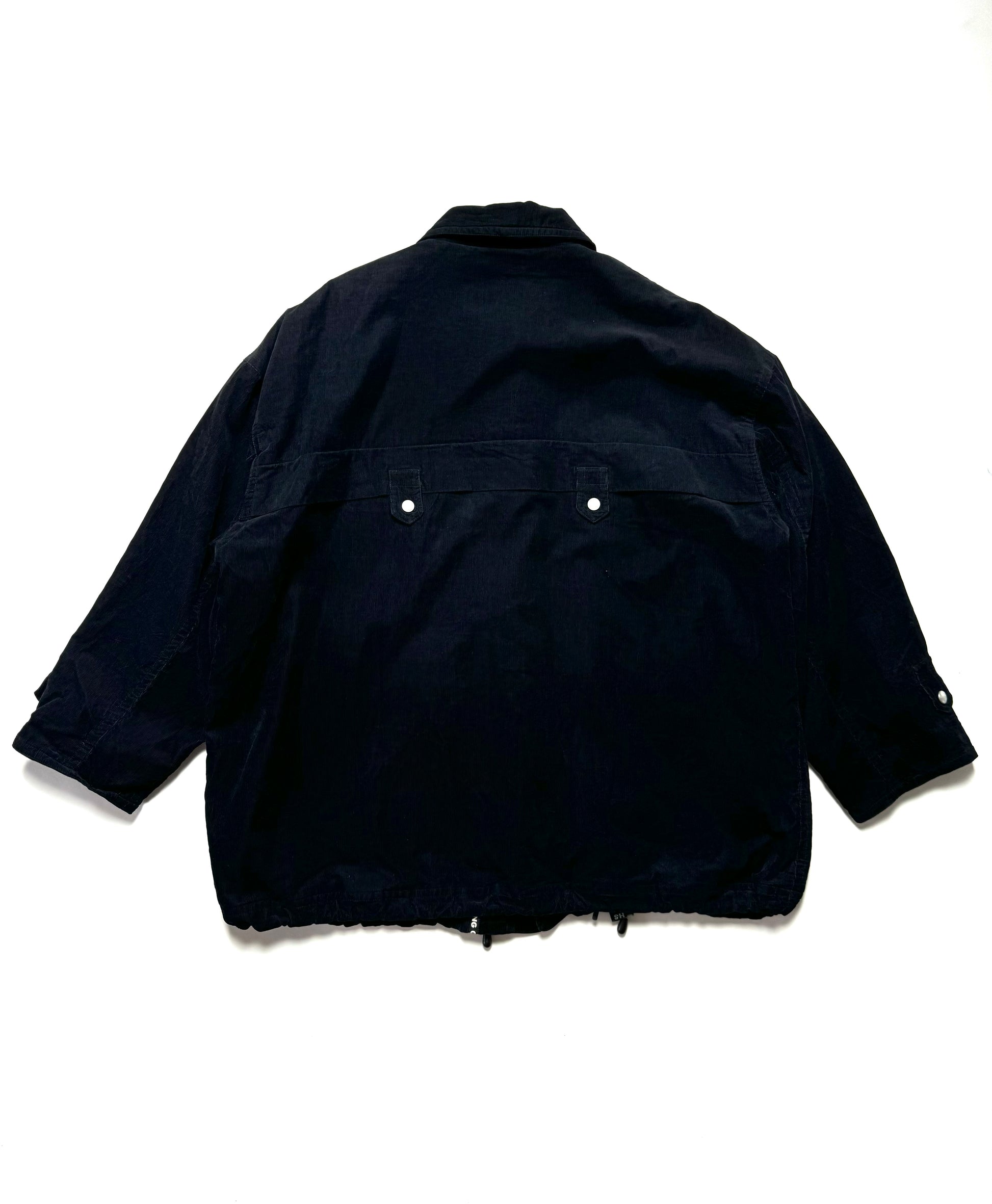 Issey Miyake Hai Sport Black Corduroy Coat 80s