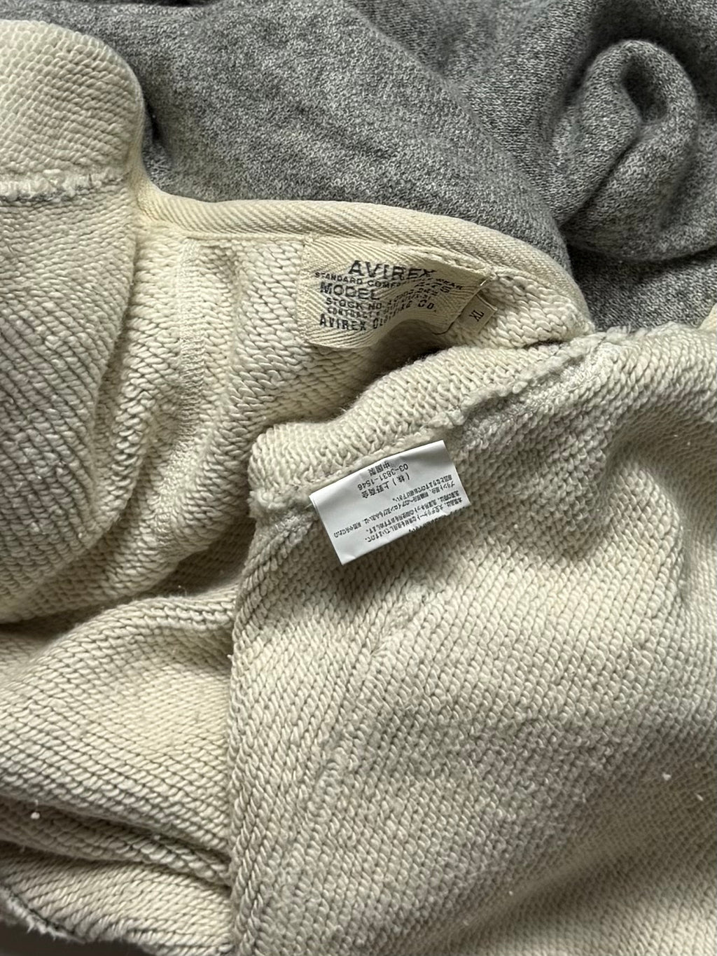 AVIREX Grey Zip Up Cardigan