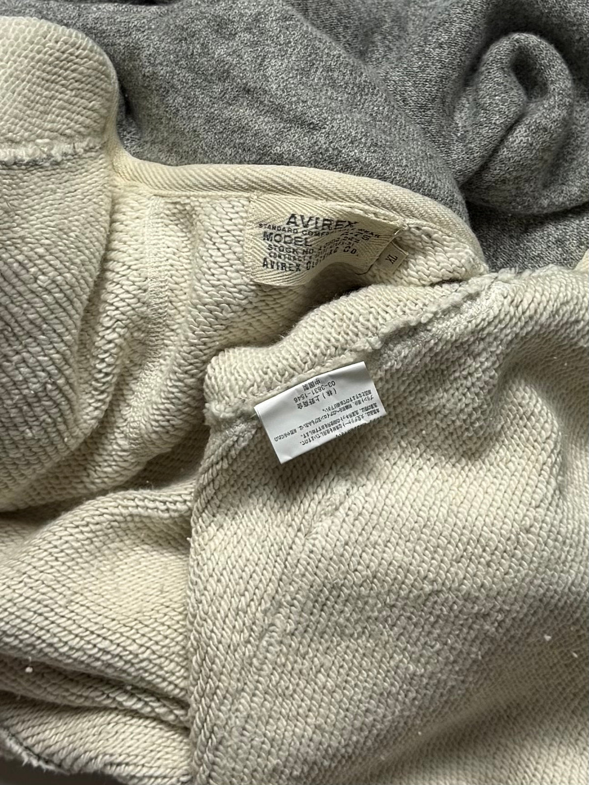 AVIREX Grey Zip Up Cardigan