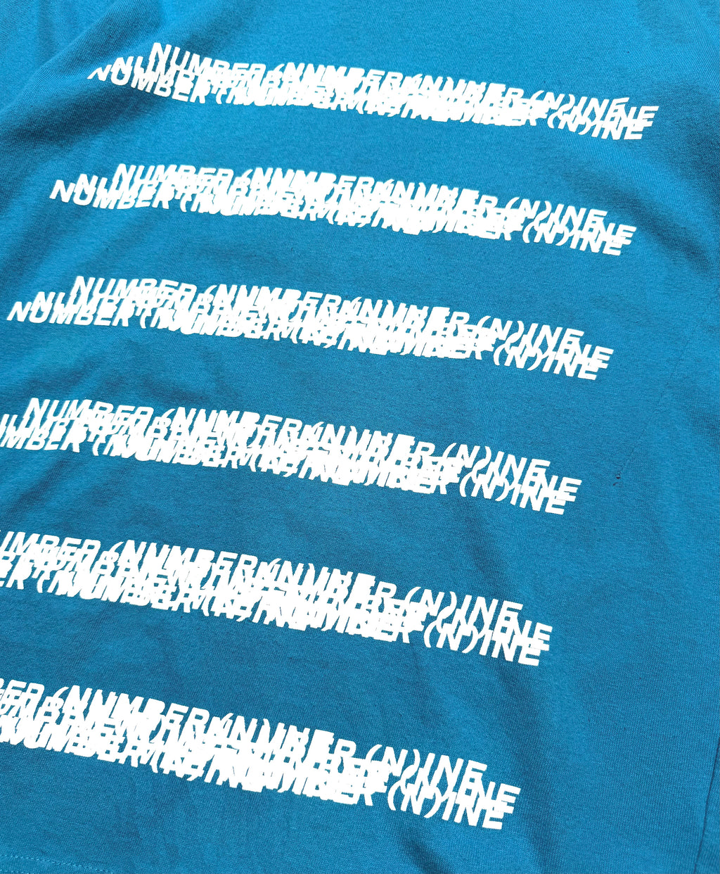 Number (n)ine  Blue Monogram  Tee