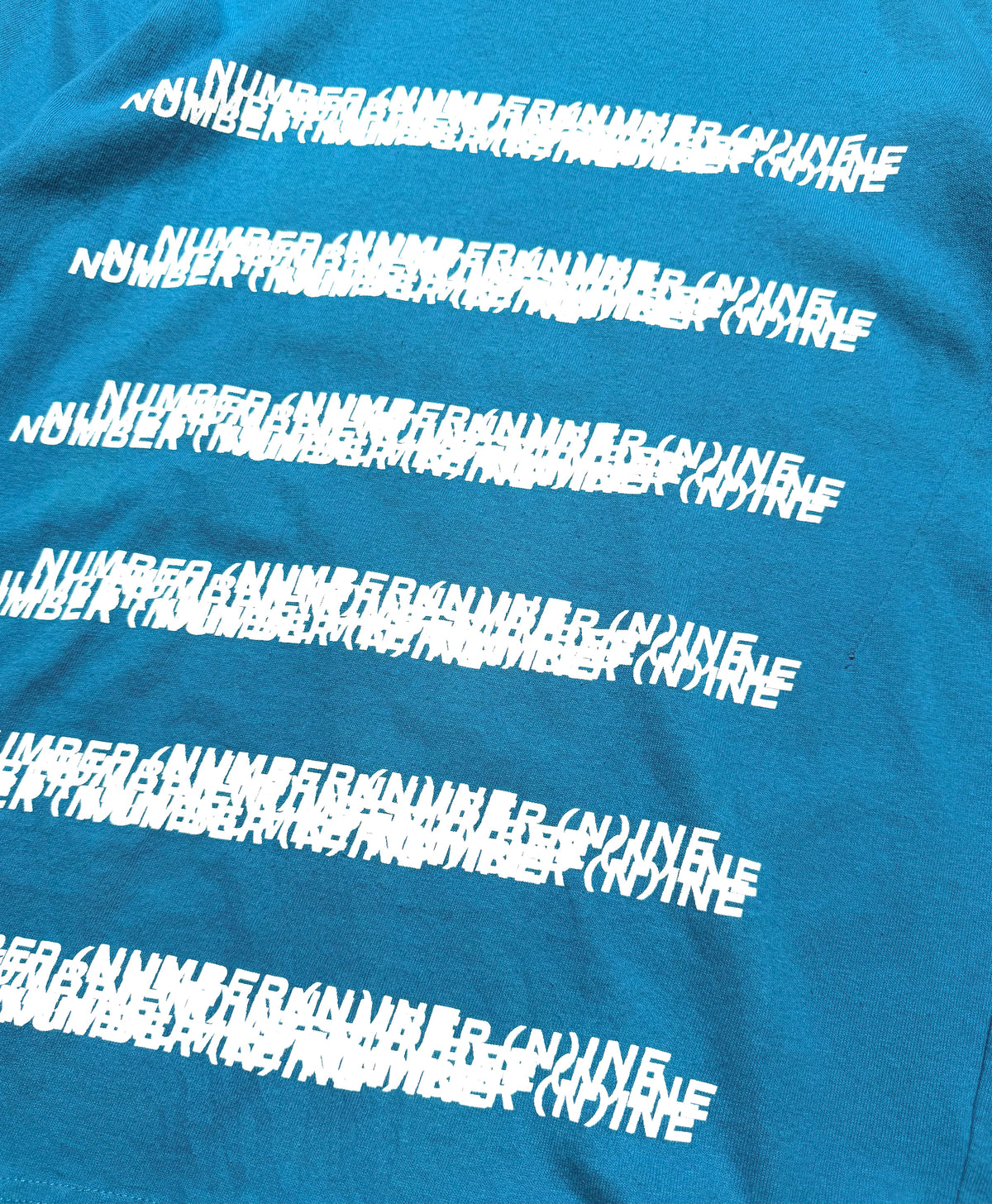 Number (n)ine  Blue Monogram  Tee