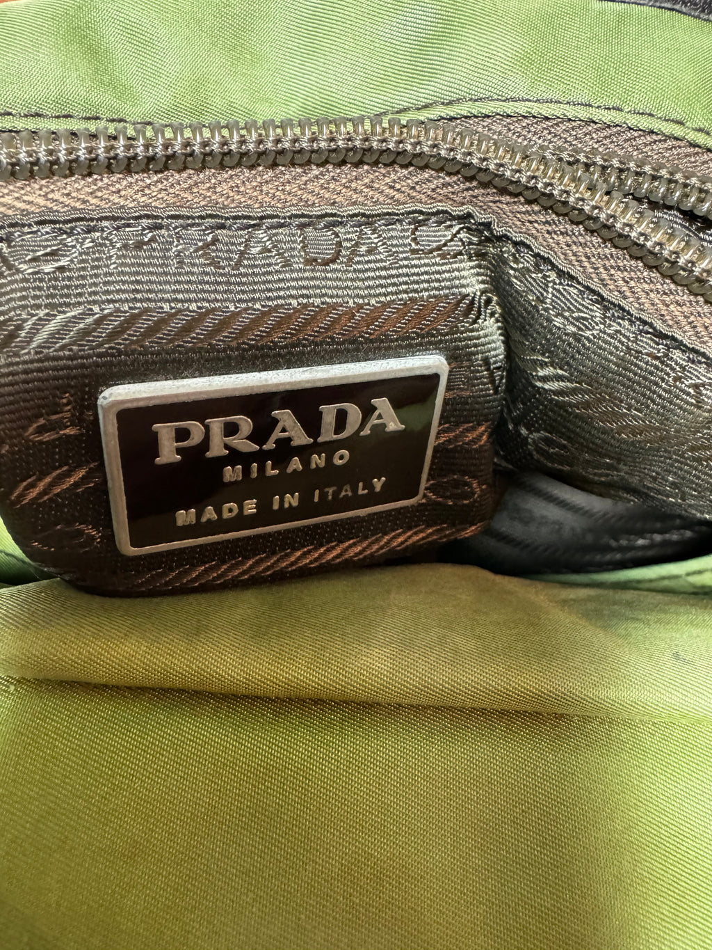 PRADA Vintage Green Tote Bag