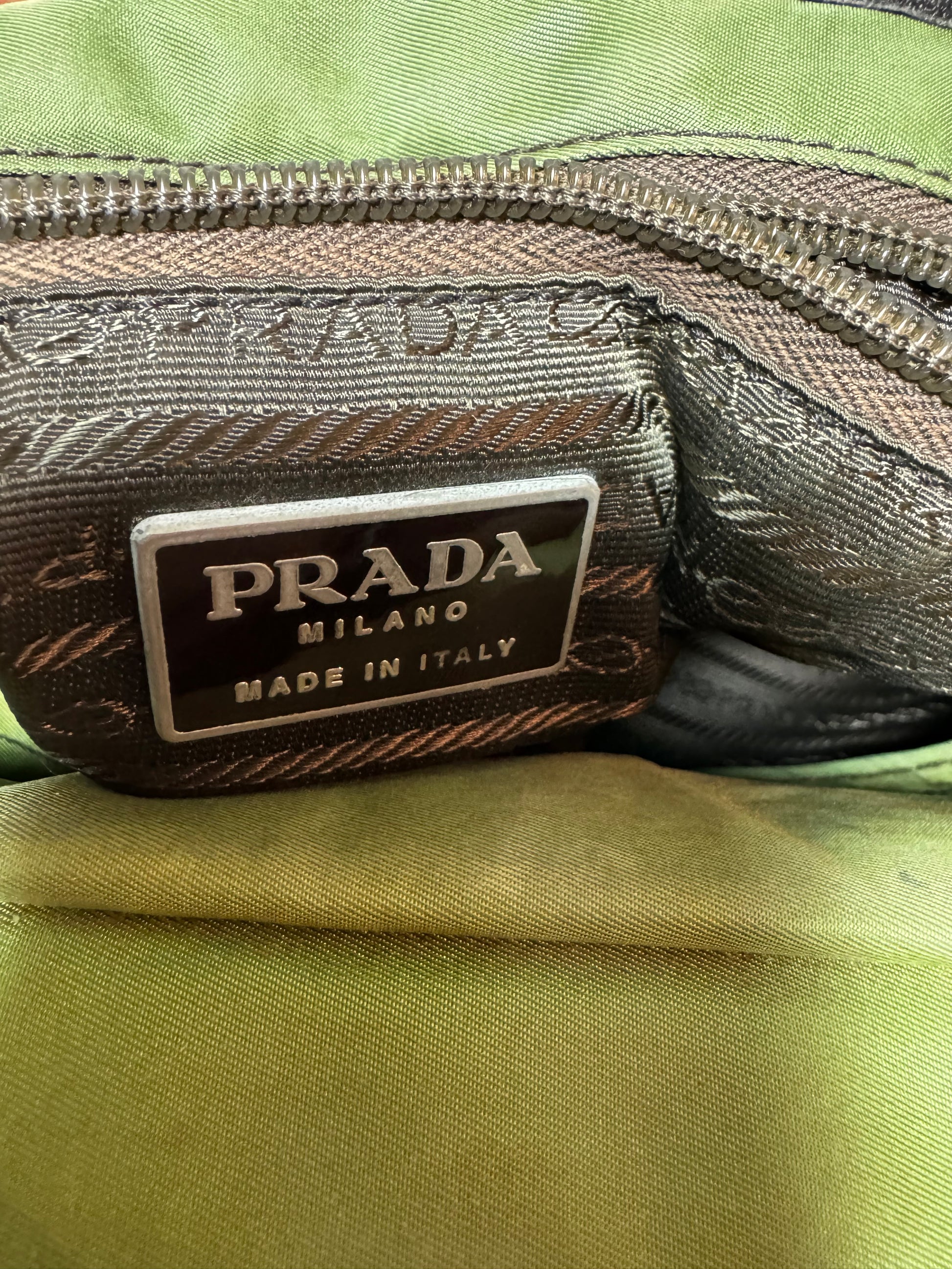 PRADA Vintage Green Tote Bag