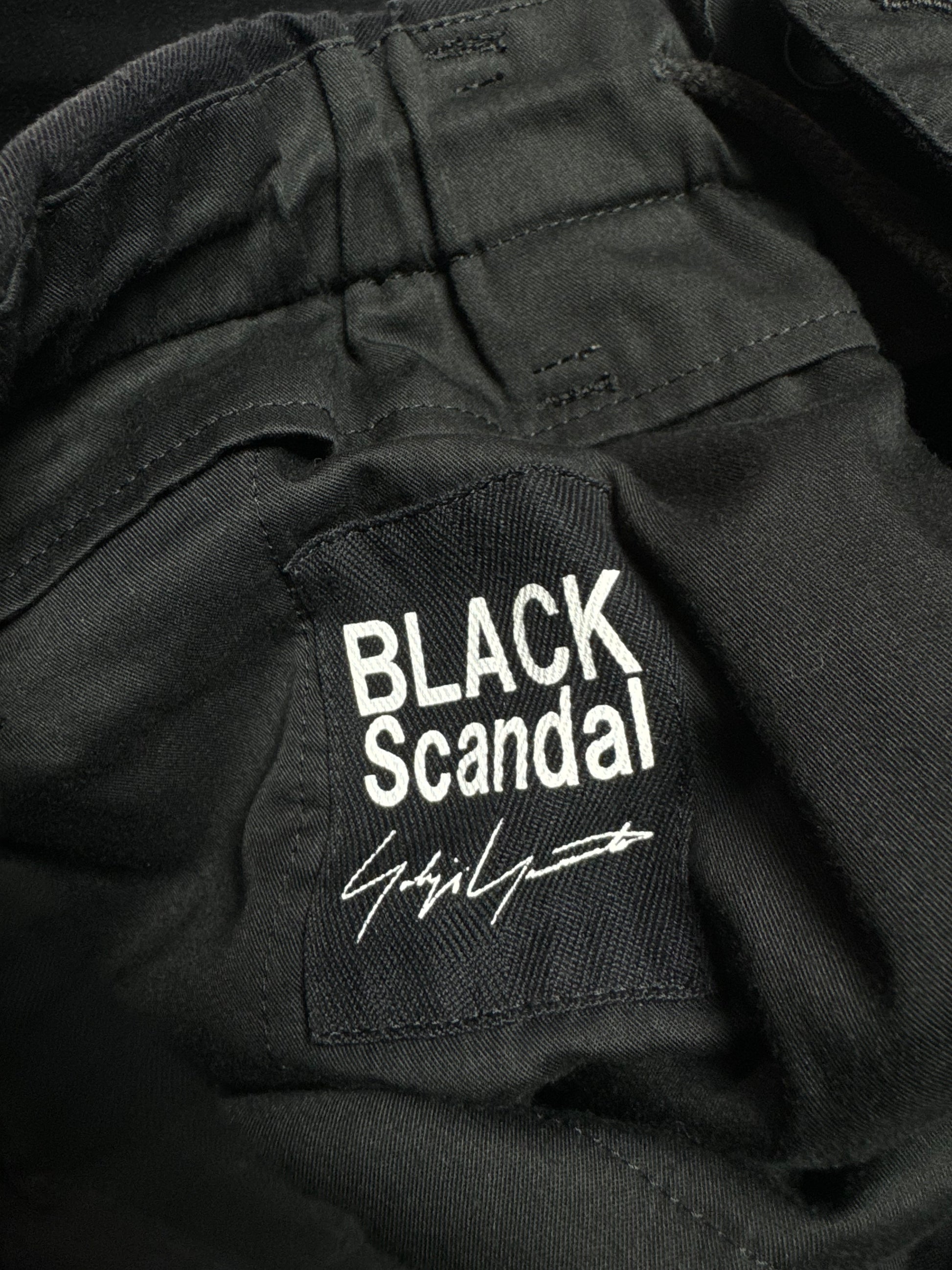 Yohji Yamamoto Black Scandal Plated Short