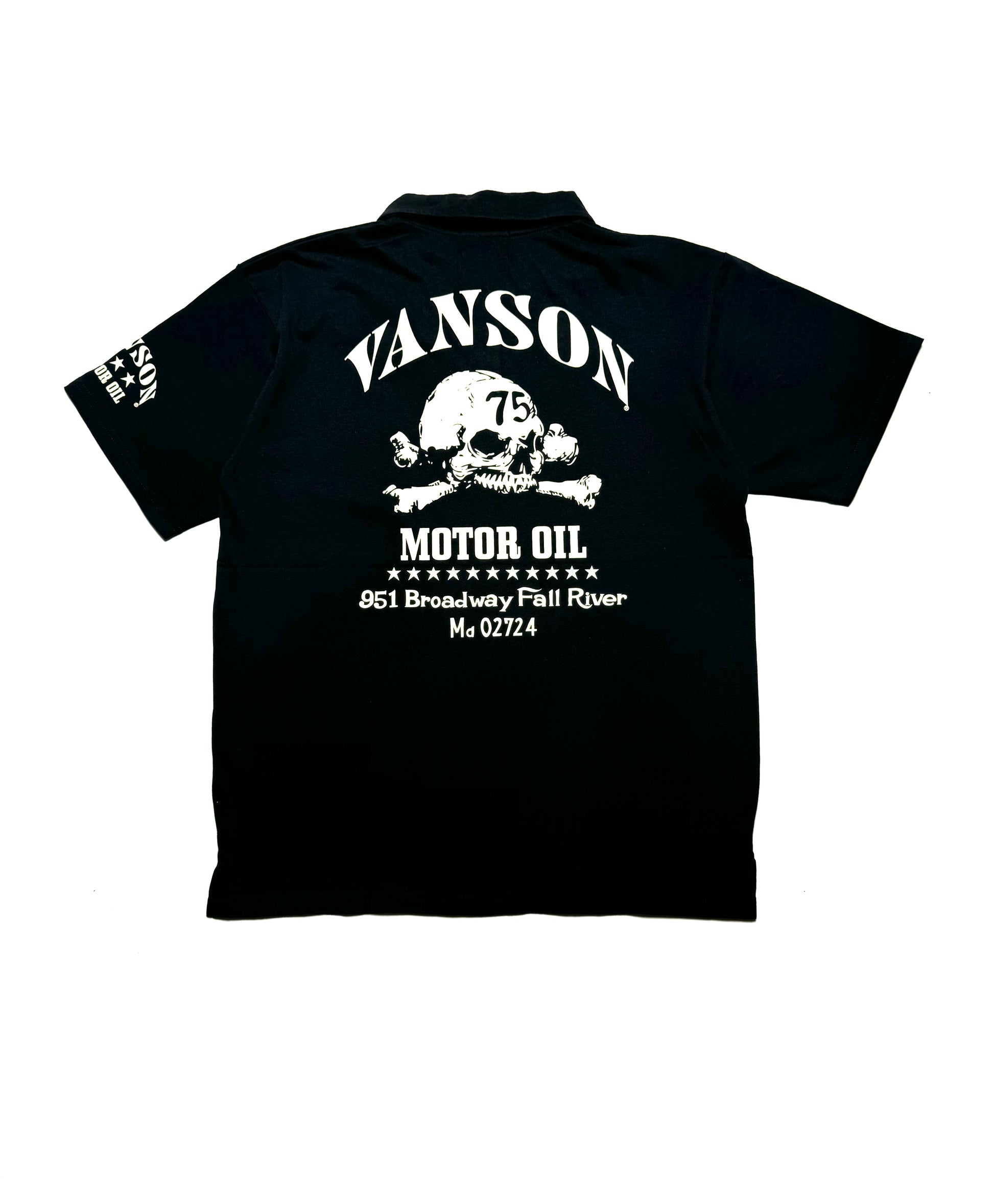 Vanson Skull Black Shirt