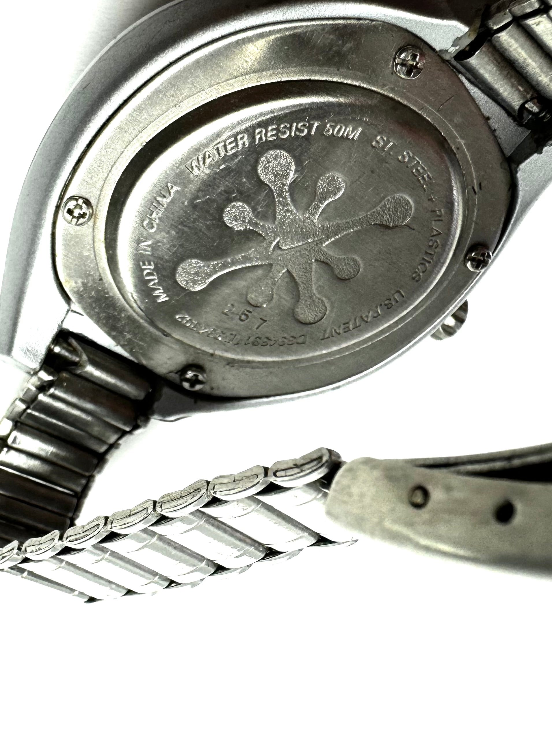 NIKE 2000s Blue Metal Strap Watch