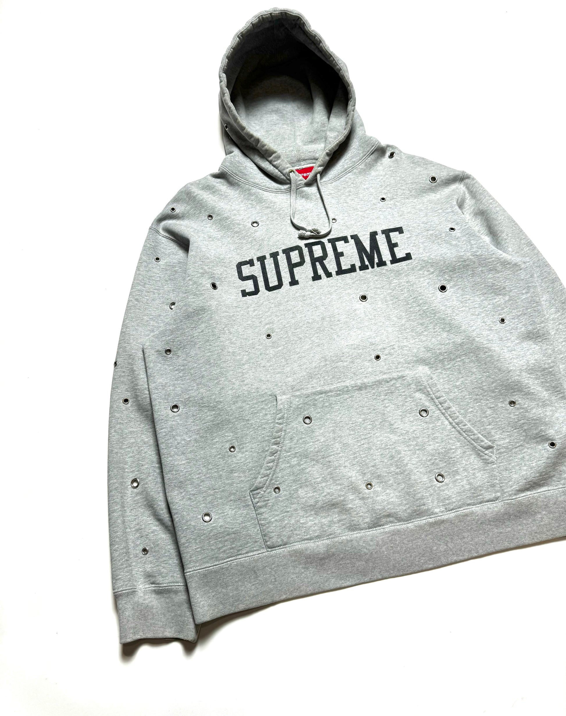 Supreme Grey Holes Hoodie