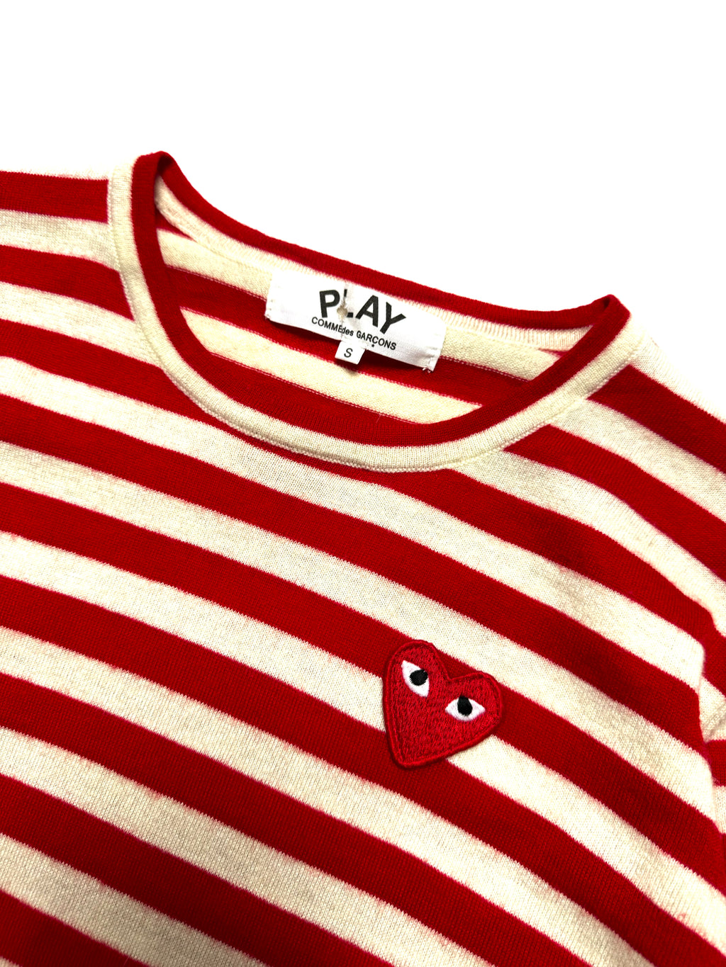 Comme des Garçons Play Red Stripe Long Sleeve Knit