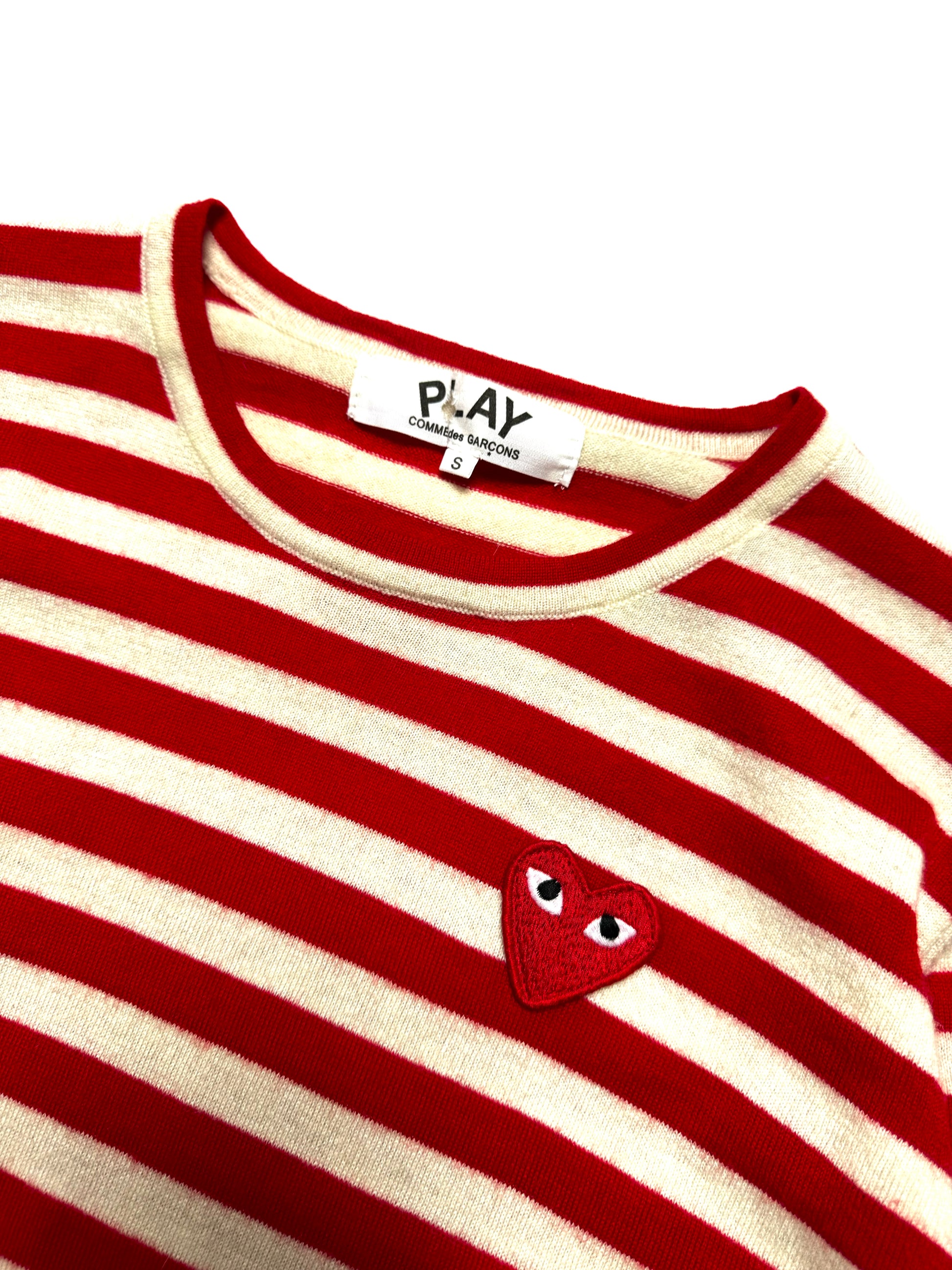 Comme des Garçons Play Red Stripe Long Sleeve Knit