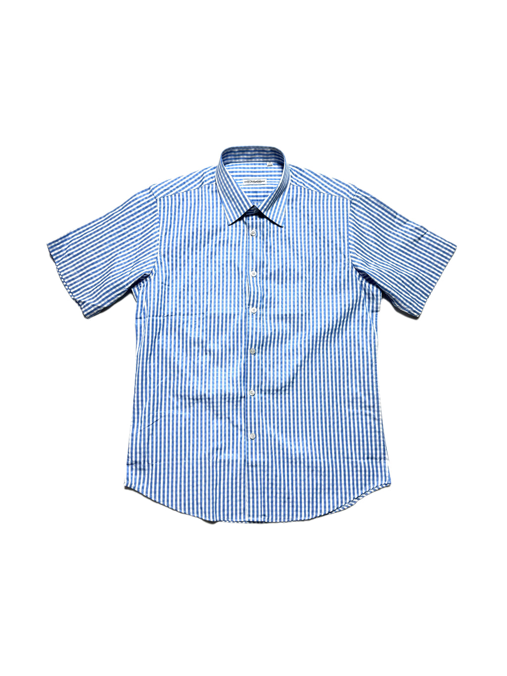 D&G Blue Check Short Sleeve Shirt