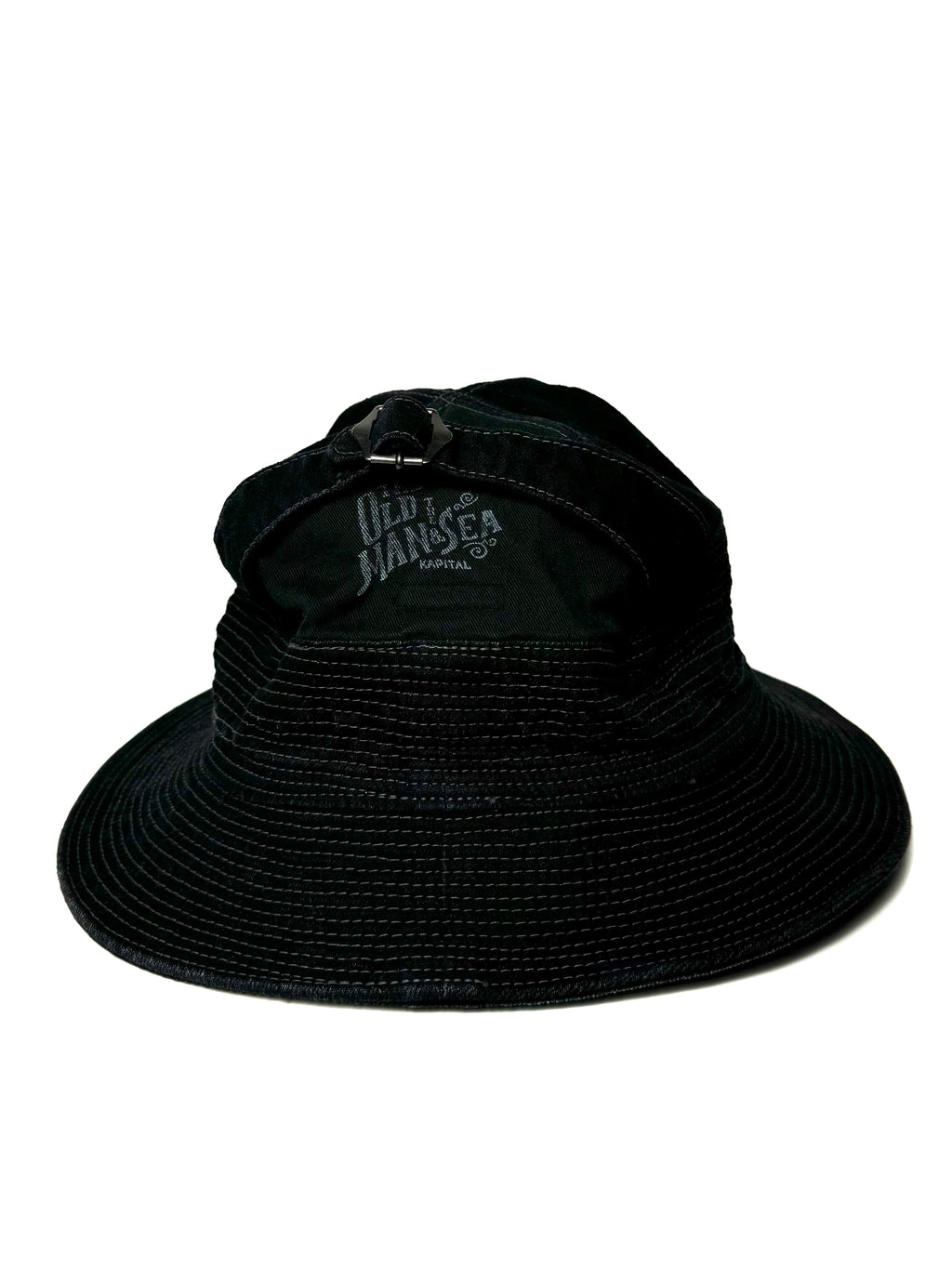 Kapital Black Oldman and Sea Denim Bucket Hat