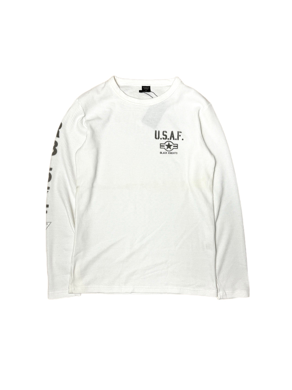 Avirex White Waffle USAF Long Sleeve