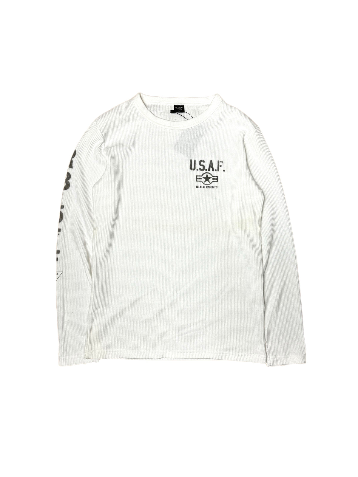 Avirex White Waffle USAF Long Sleeve