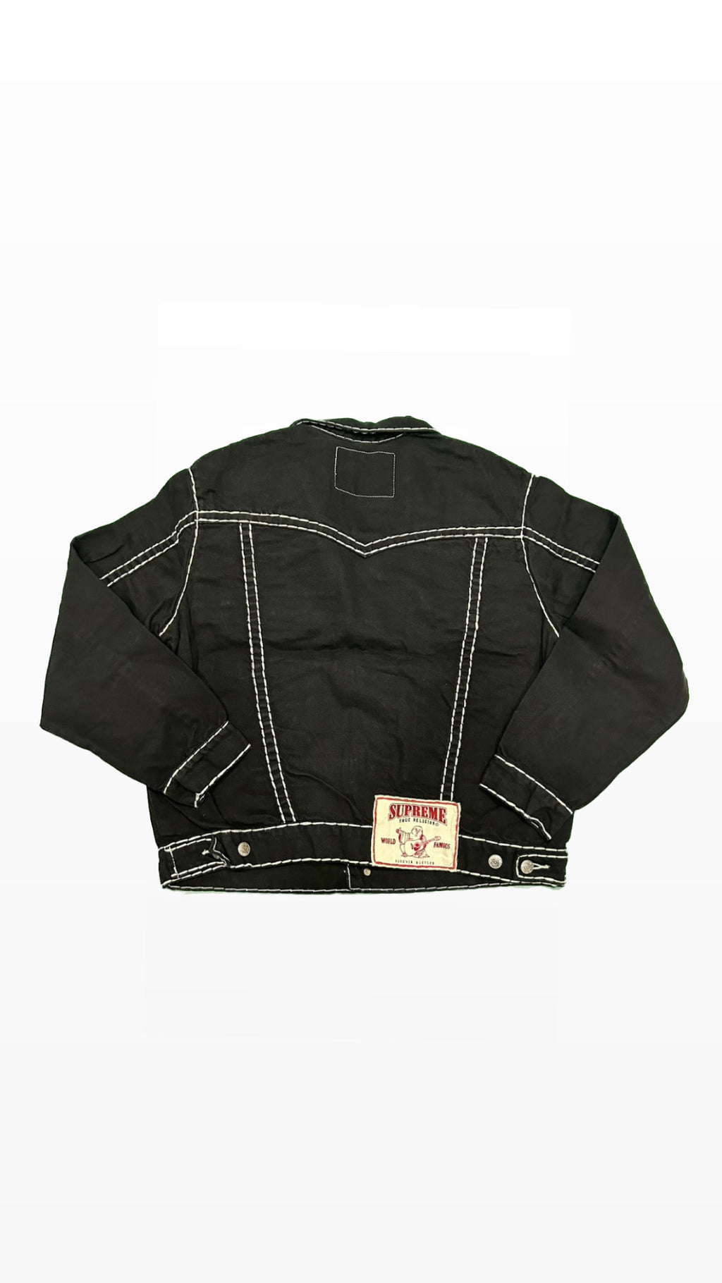 True Religion x Supreme Denim Black Jacket