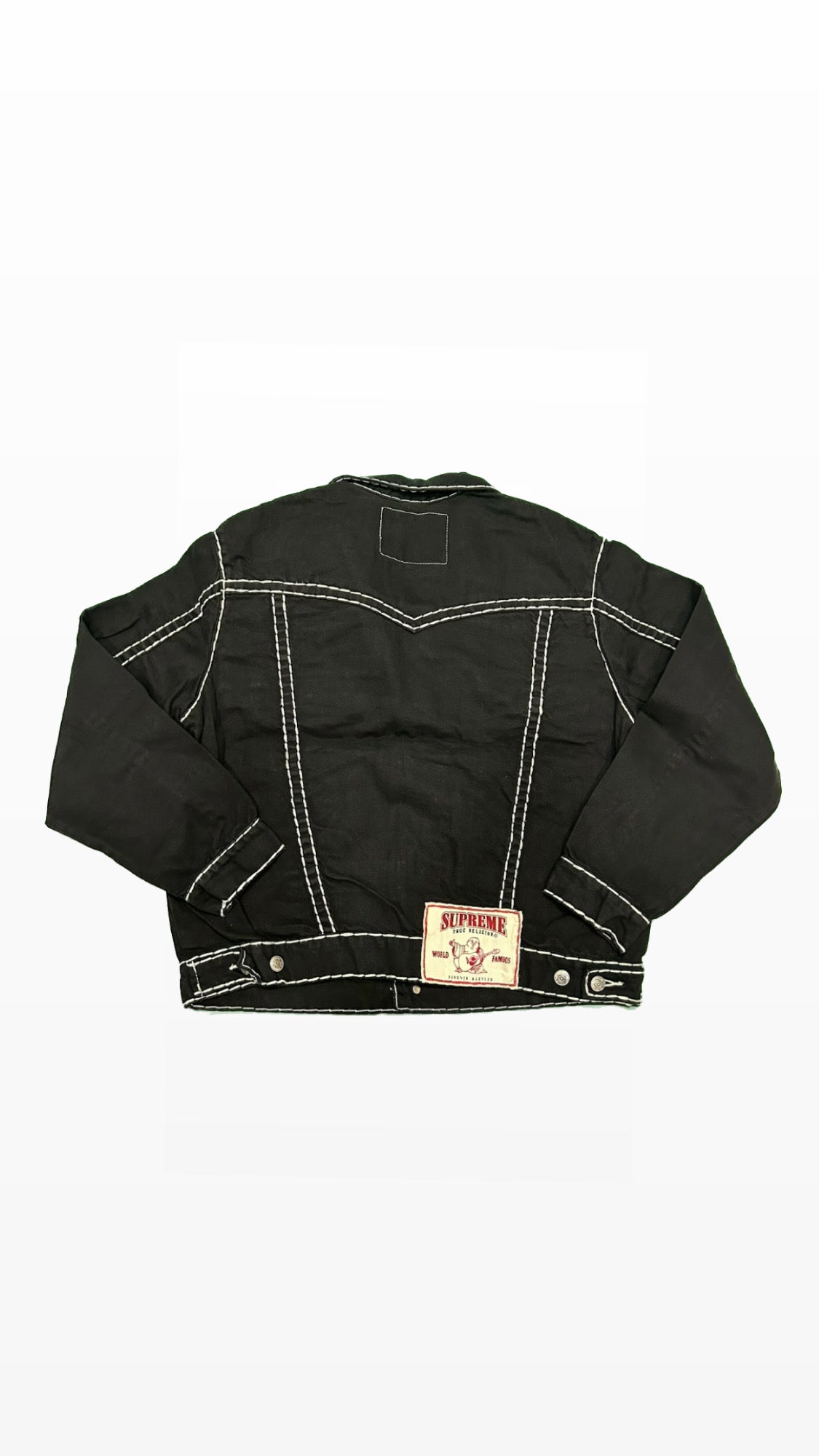 True Religion x Supreme Denim Black Jacket