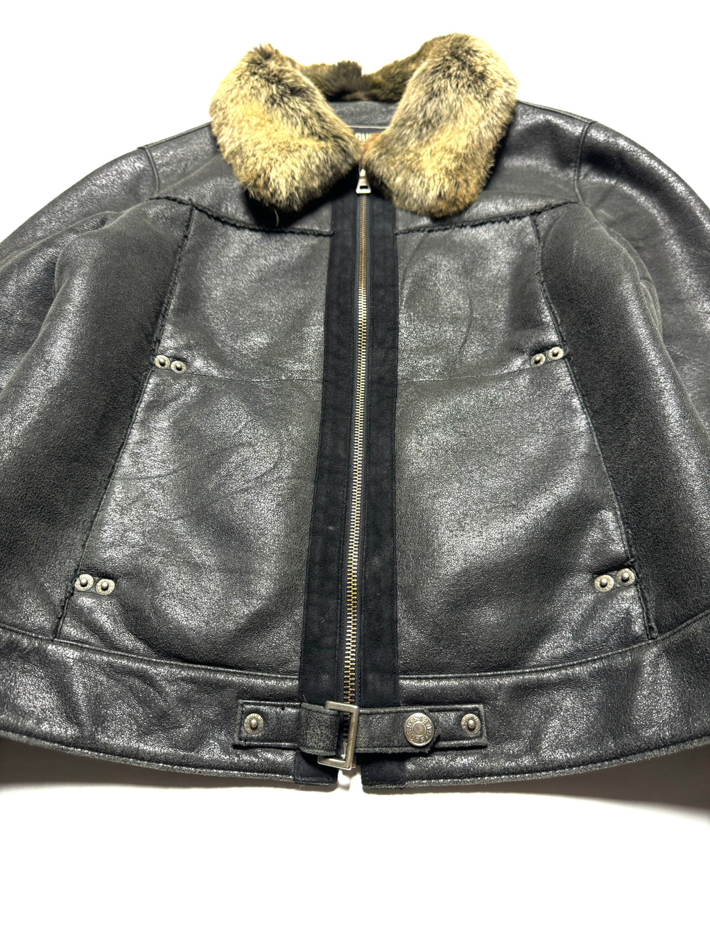 Guess USA Fur Coat Jacket 90s
