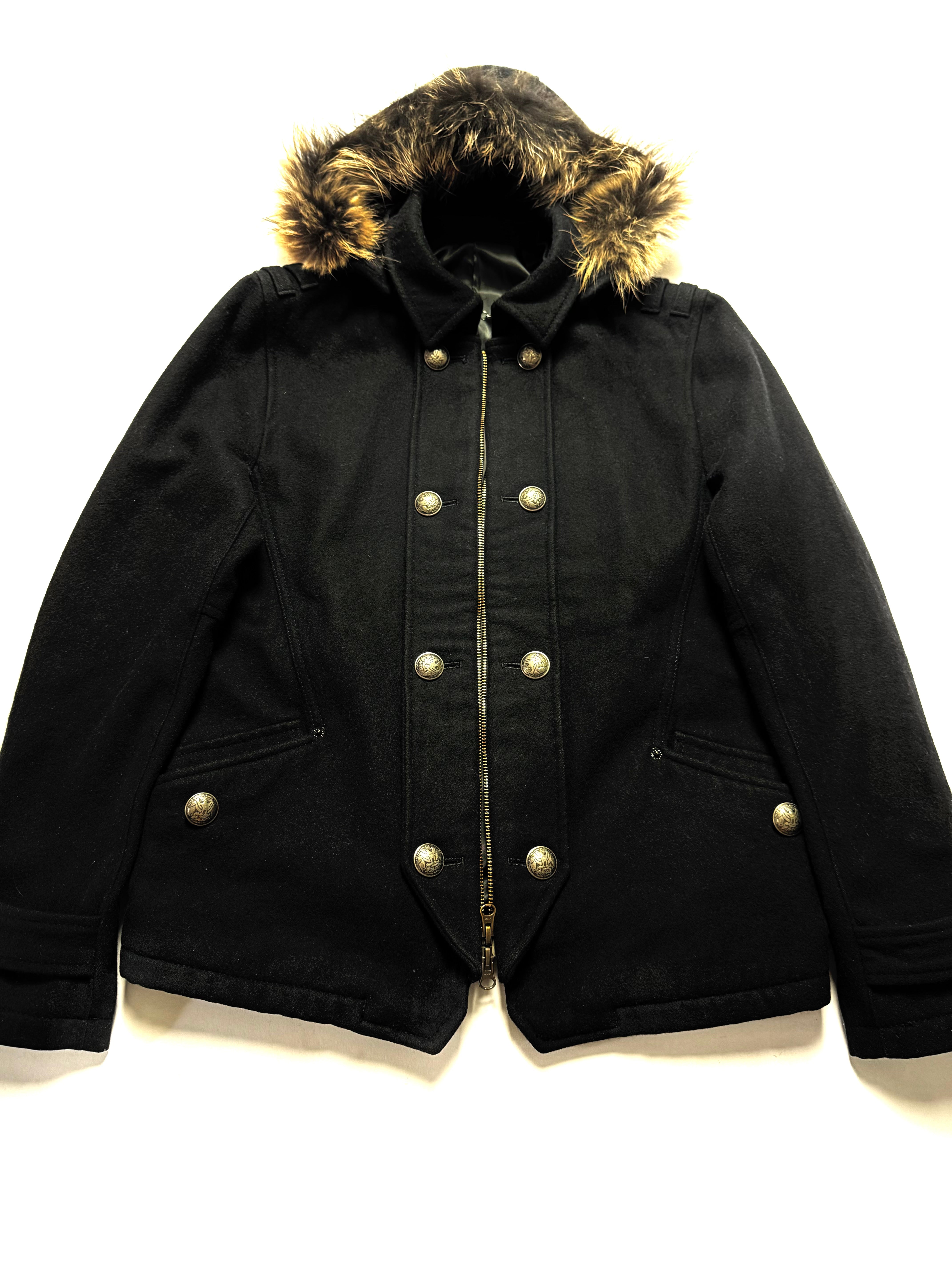 ジャケット・アウター PPFM-napoleon wool jacket archive PPFM Napoleon Fur Hood Military Wool Jacket | Archive 00s – DRIEW