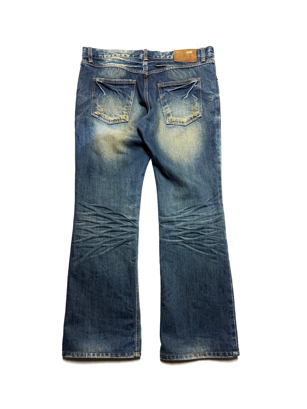 Number (n)ine Mug Washed Flared Denim Jean