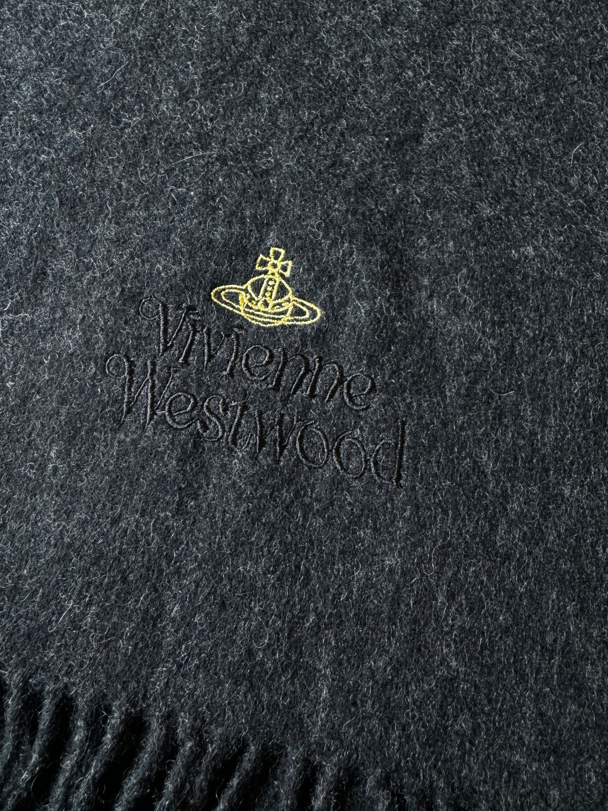 Vivienne Westwood Dark Grey Scarf