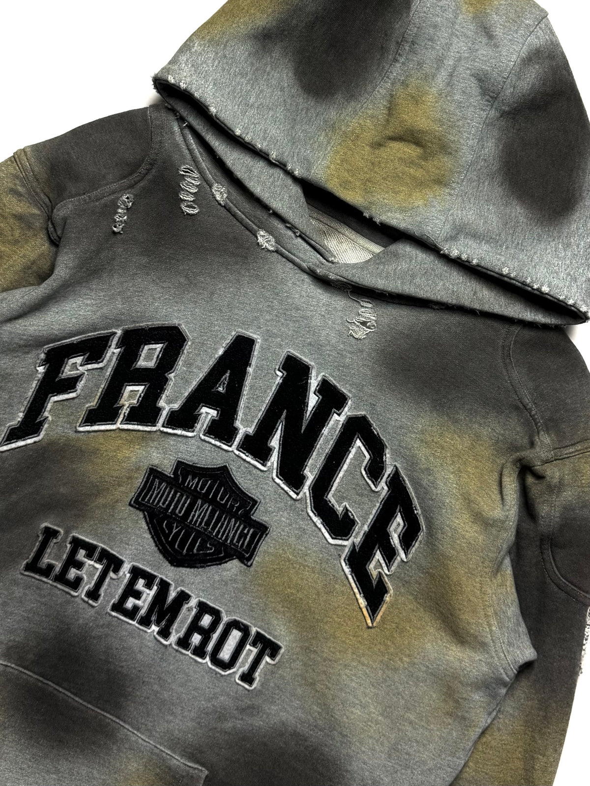 MISERE MODERNE France Moto Biker Hoodie