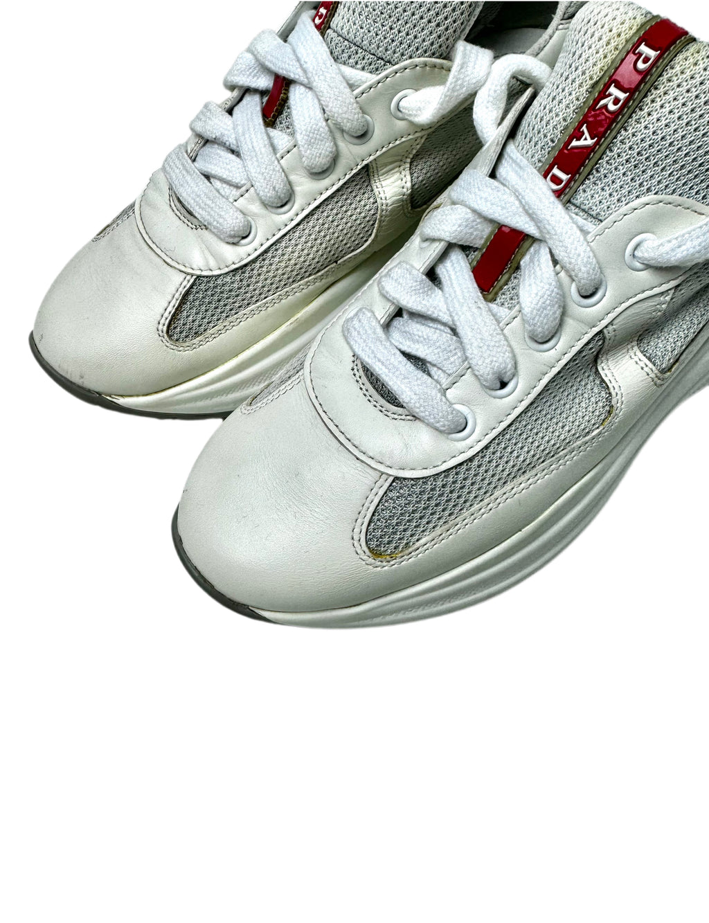 Prada White  Amercia’s Cup Platform Shoes