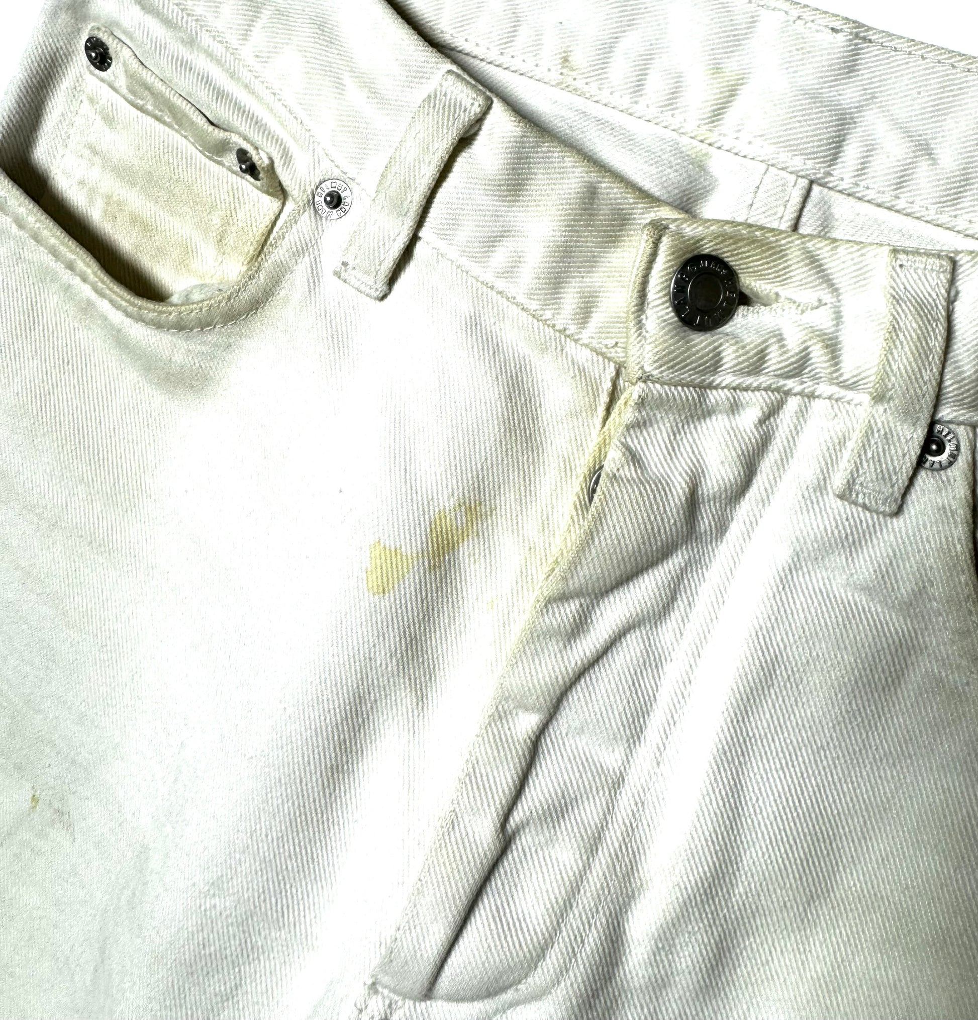 Helmut Lang White Painter Pant