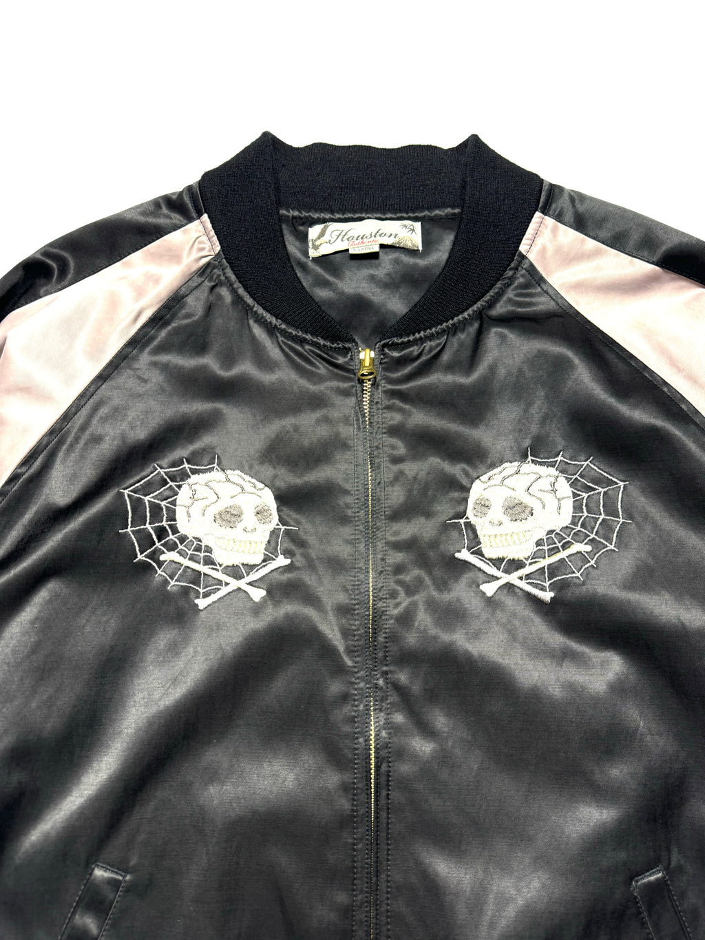Huston Vintage Skull Embroidery Jacket