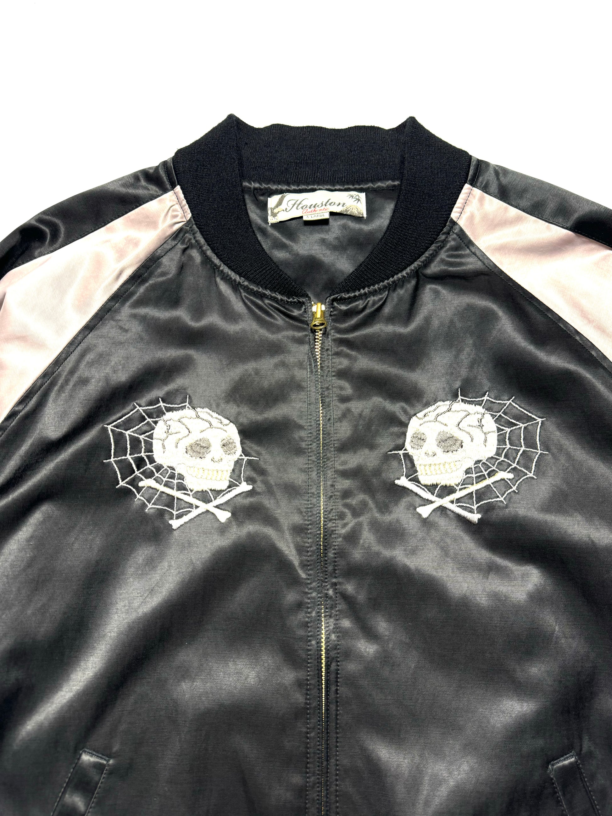 Huston Vintage Skull Embroidery Jacket