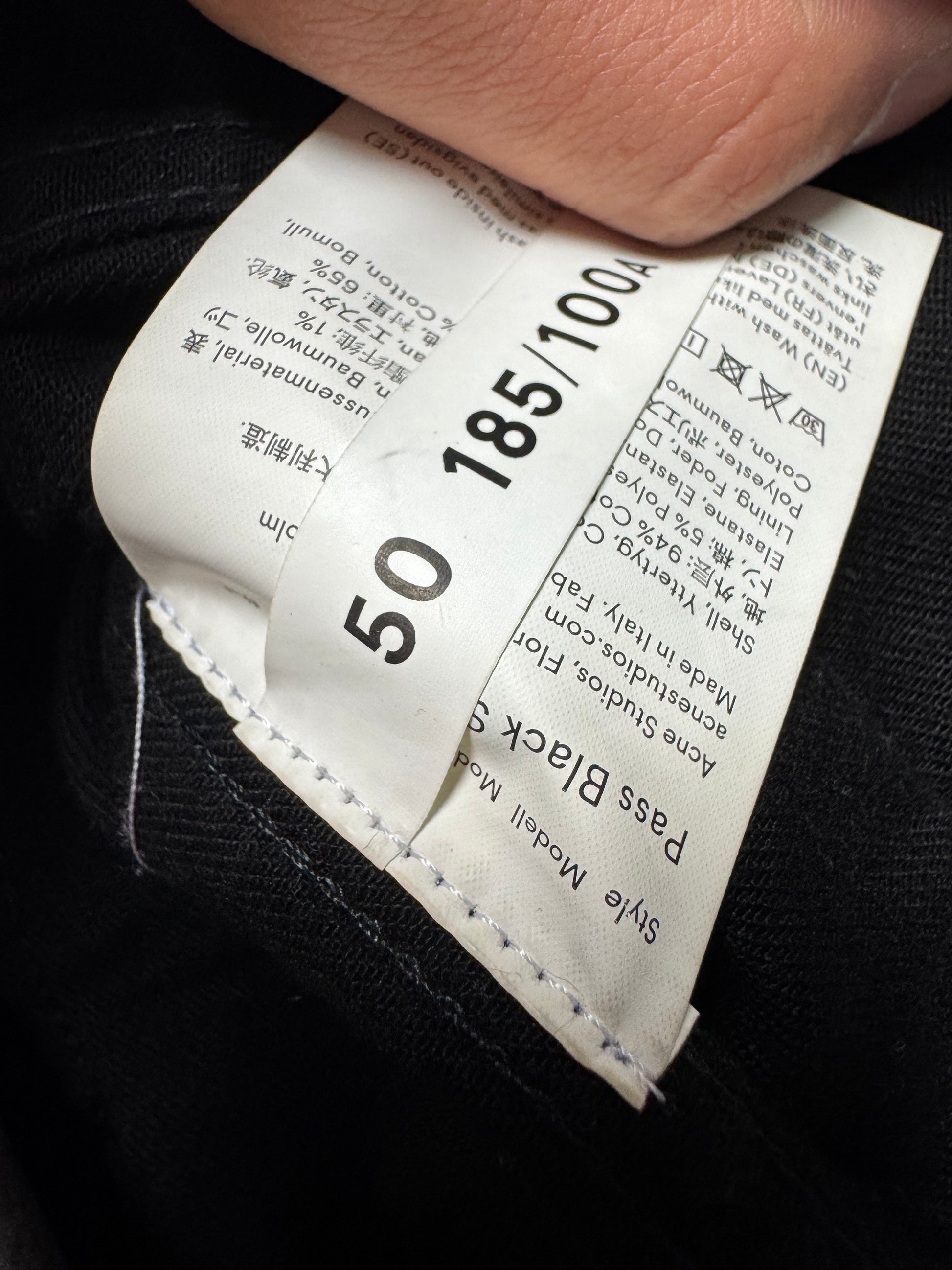 Acne Studios Denim Black Jacket