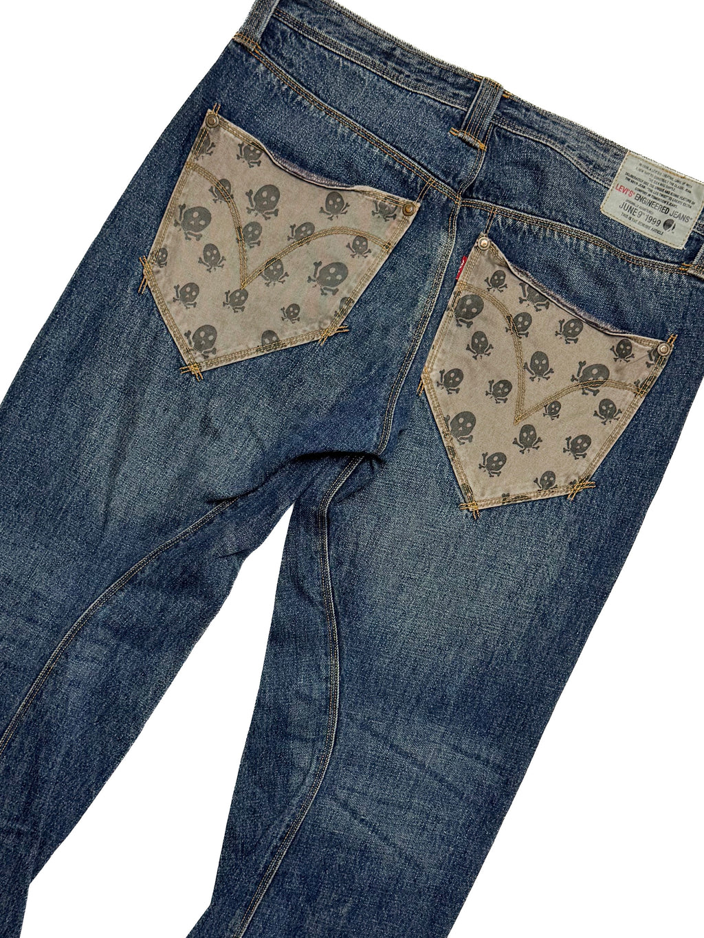 LEVIS ENGINEERED Skull Denim Jeans 90s